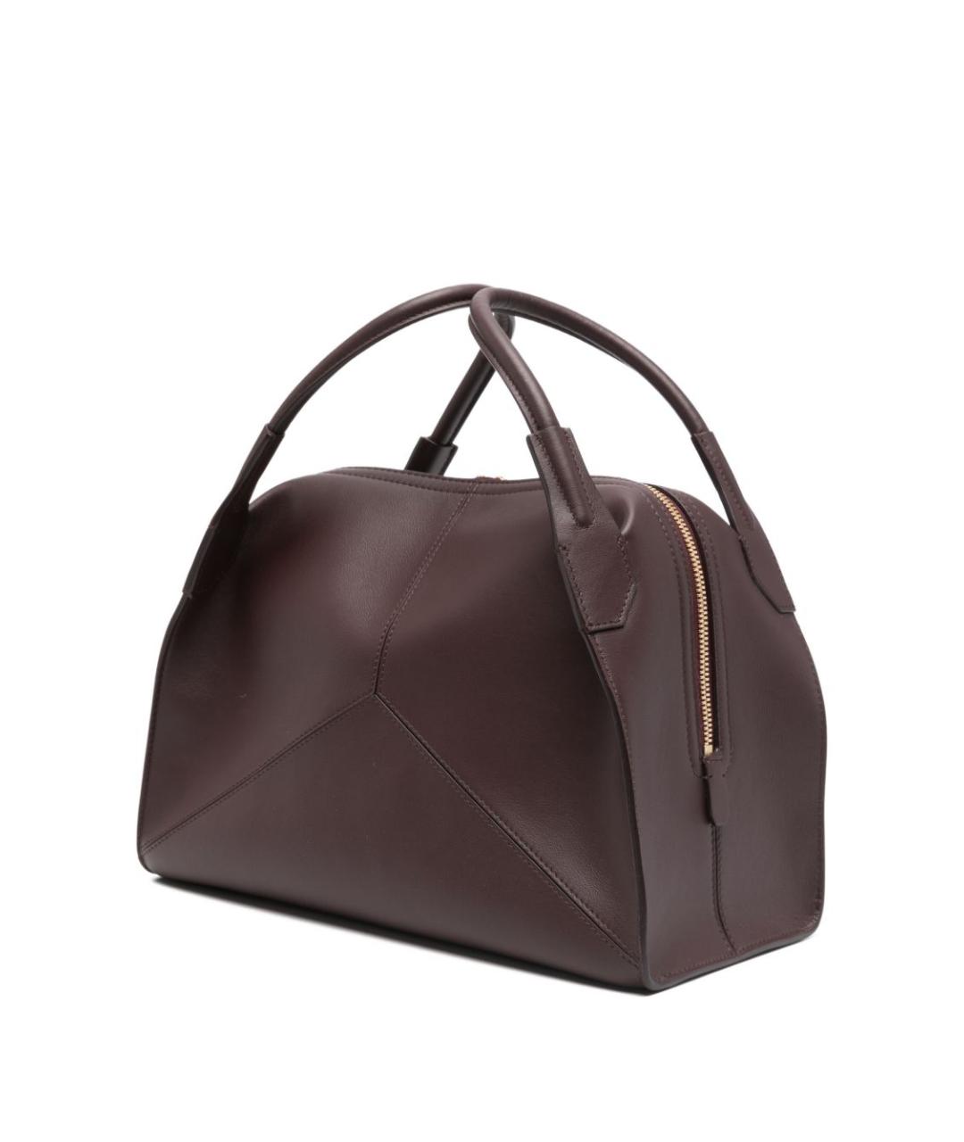 VICTORIA BECKHAM Бордовая кожаная сумка через плечо, фото 3