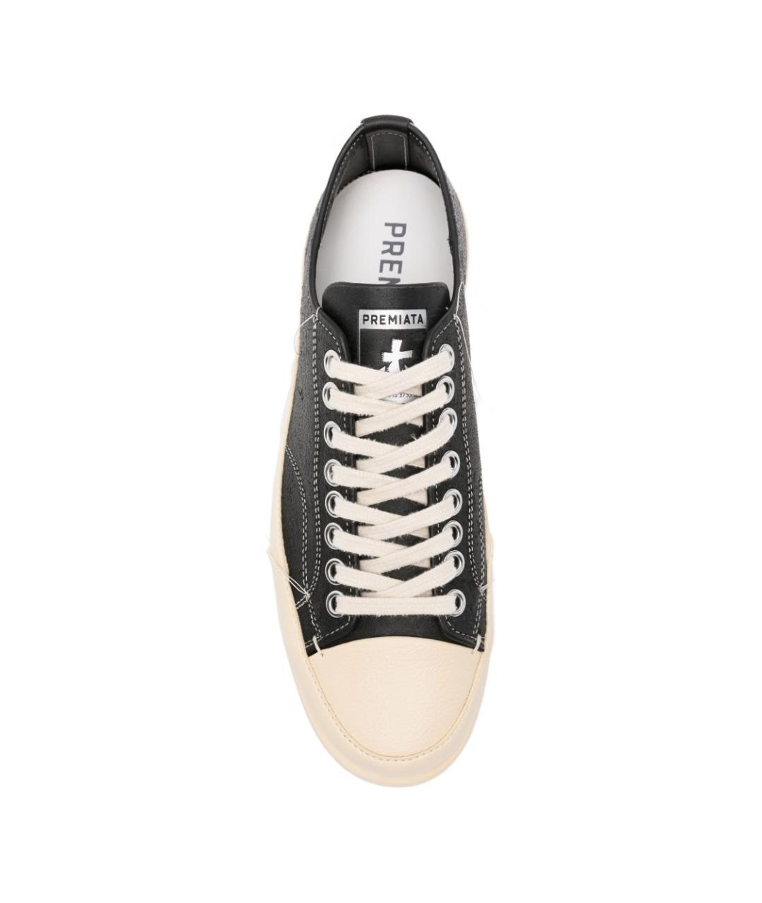 PREMIATA Черные низкие кроссовки / кеды, фото 2