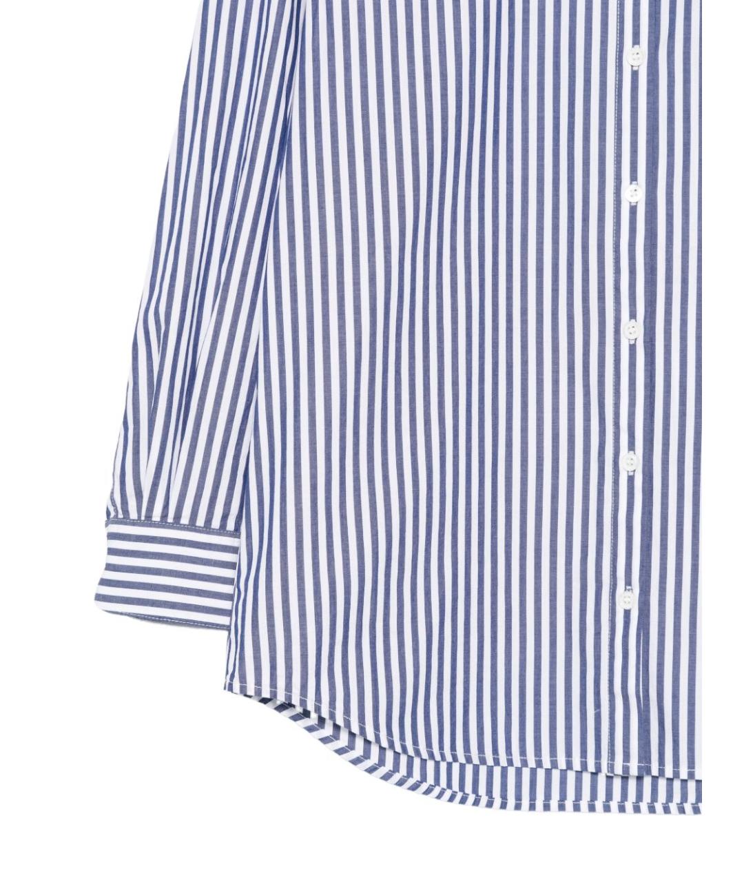 MC2 SAINT BARTH Синяя хлопковая рубашка, фото 3