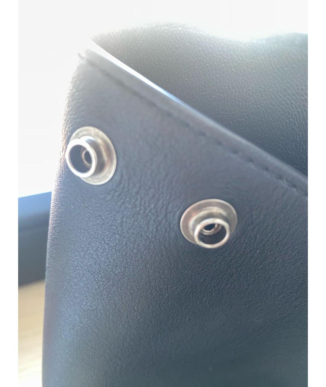 BALENCIAGA Черная кожаная сумка тоут, фото 6