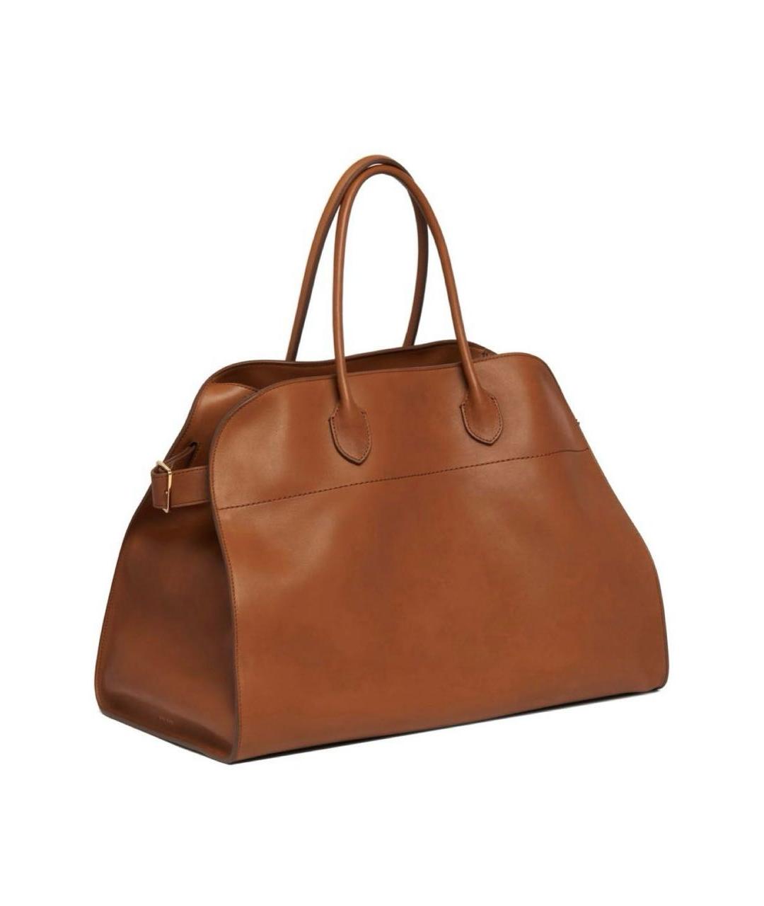 THE ROW Коричневая кожаная сумка с короткими ручками, фото 8