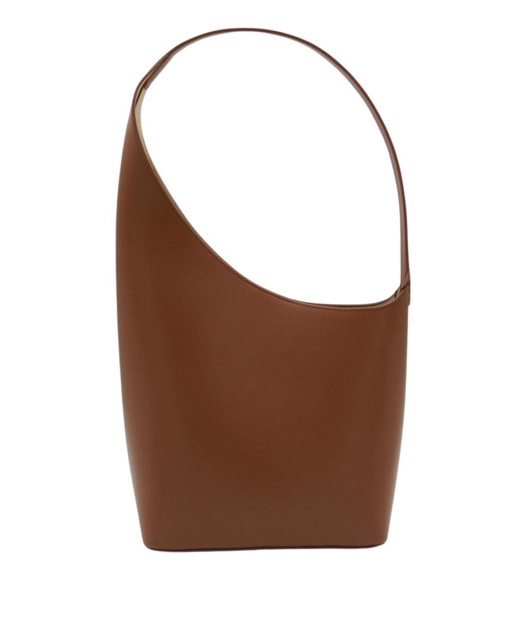 AESTHER EKME Коричневая кожаная сумка через плечо, фото 1
