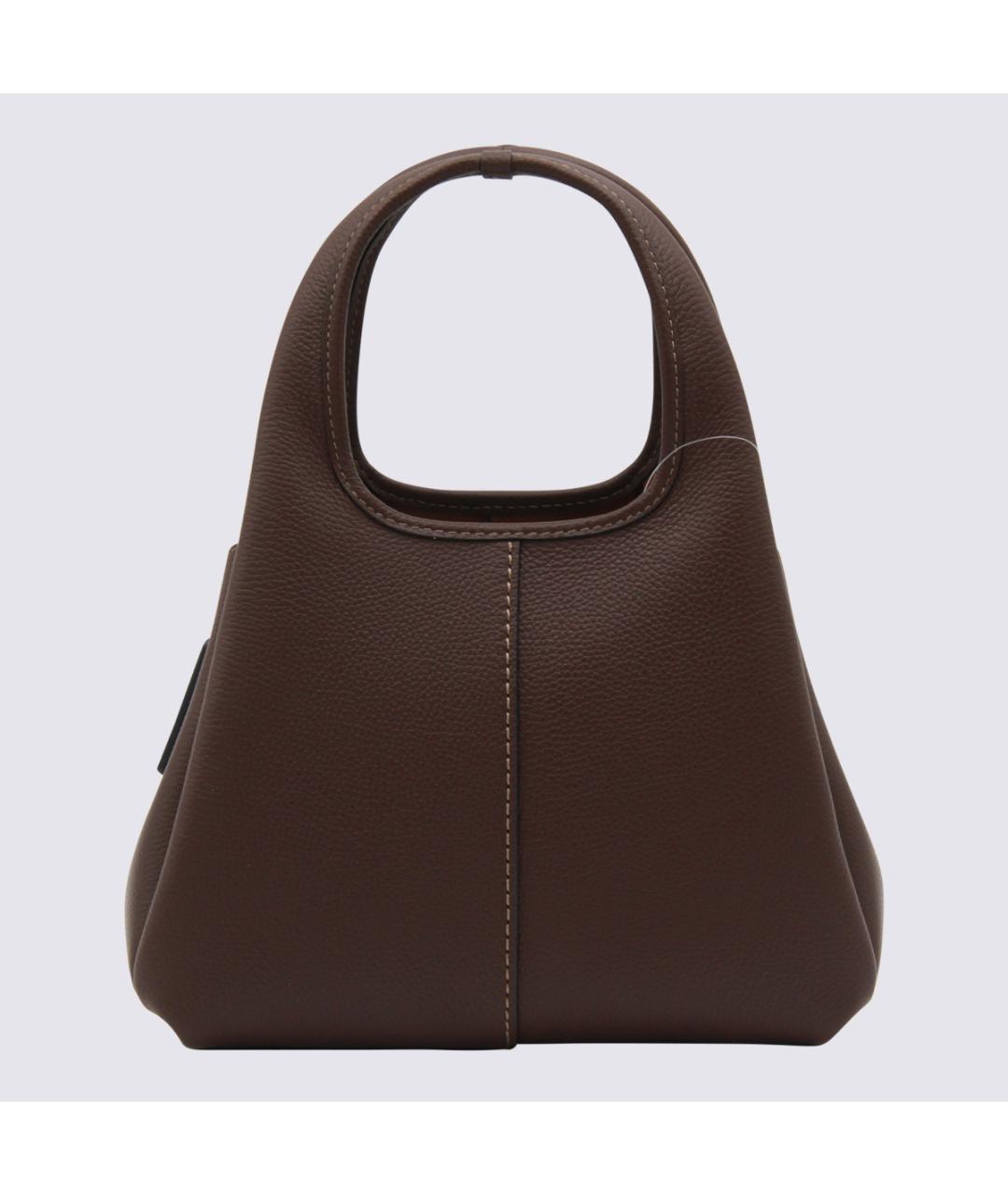 COACH Коричневая кожаная сумка через плечо, фото 3