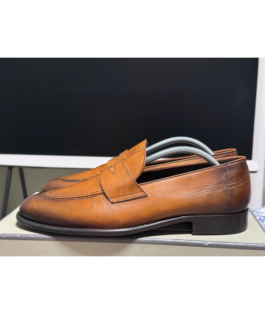 TOM FORD Коричневые кожаные лоферы, фото 5