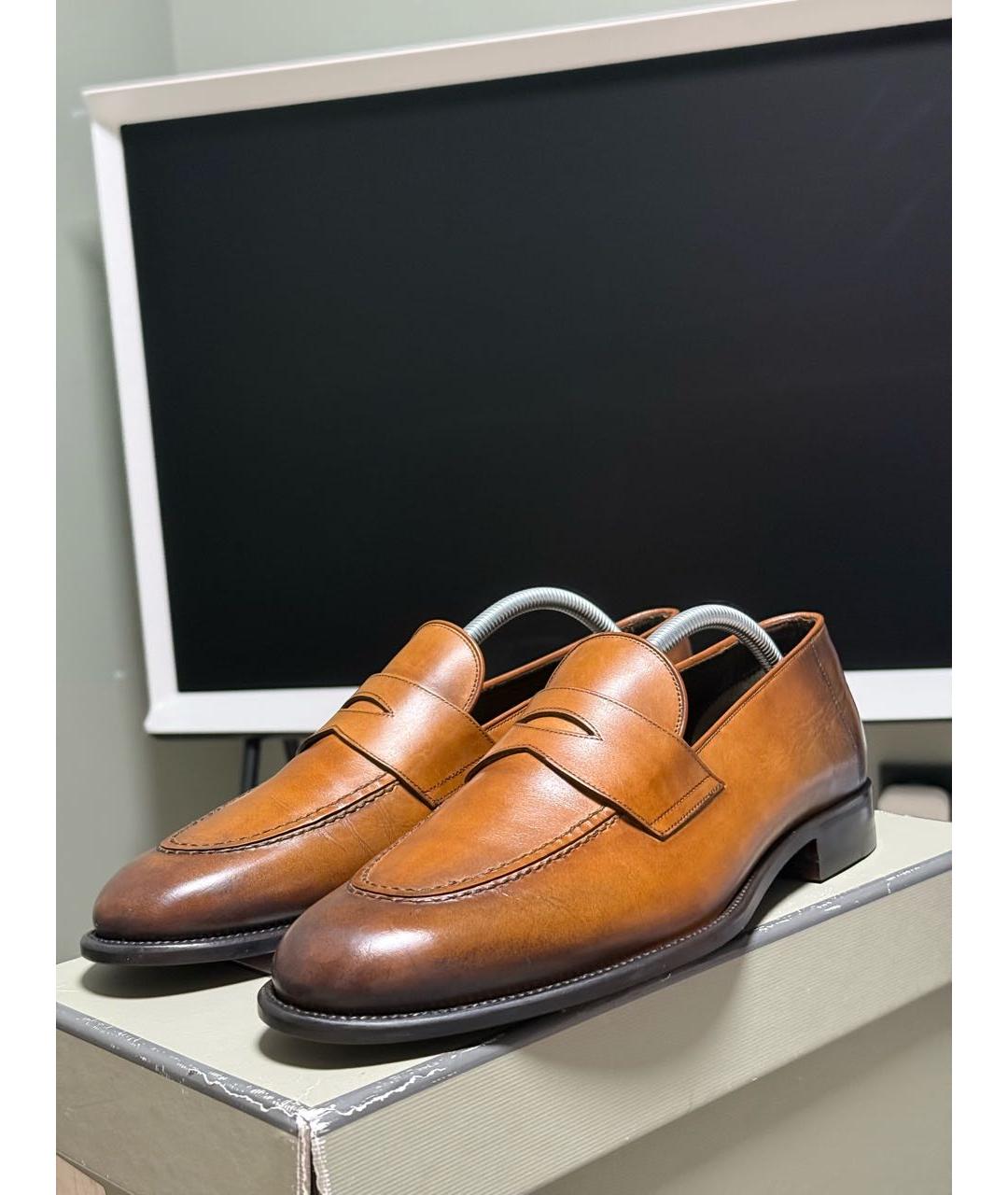 TOM FORD Коричневые кожаные лоферы, фото 2