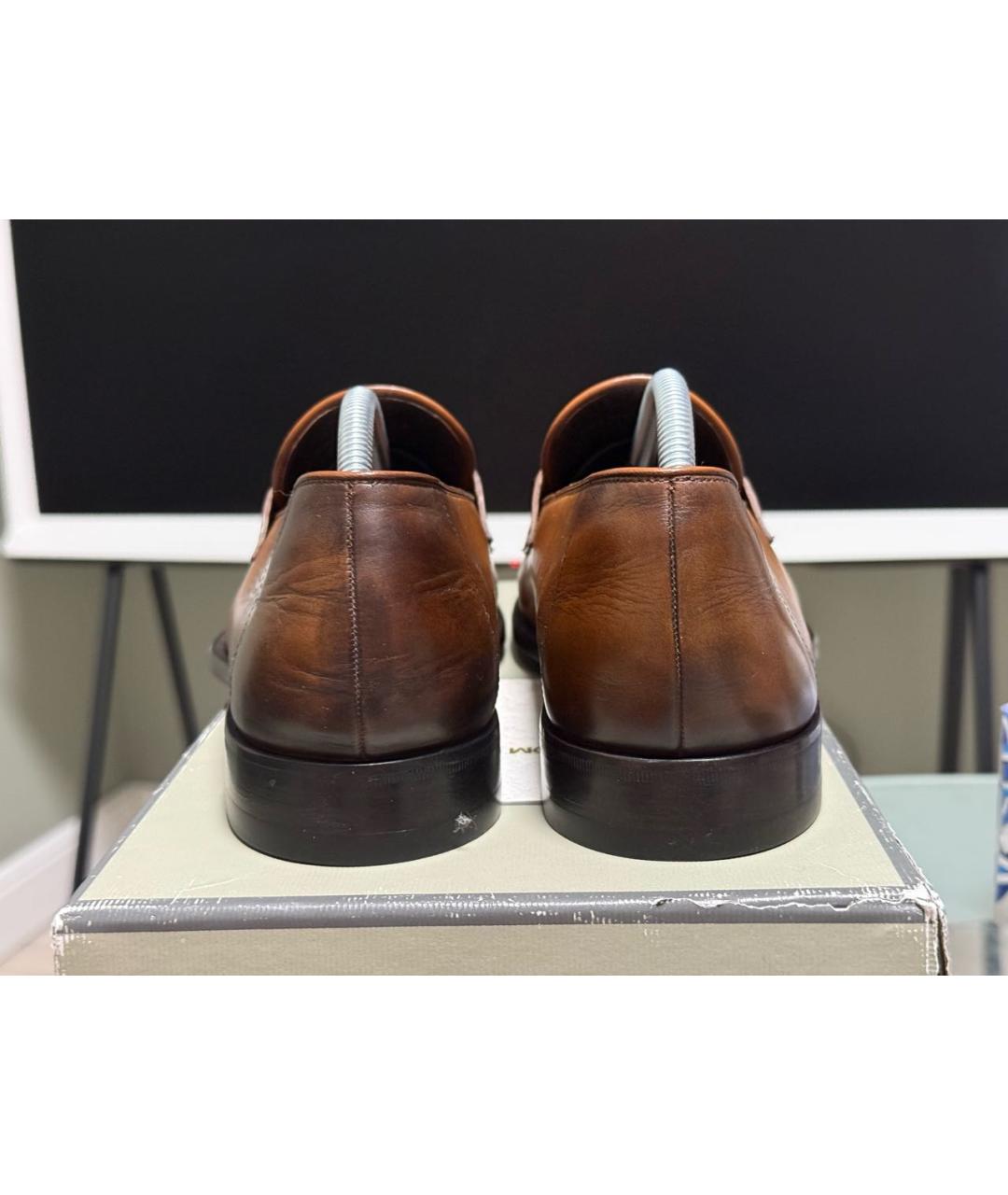 TOM FORD Коричневые кожаные лоферы, фото 4