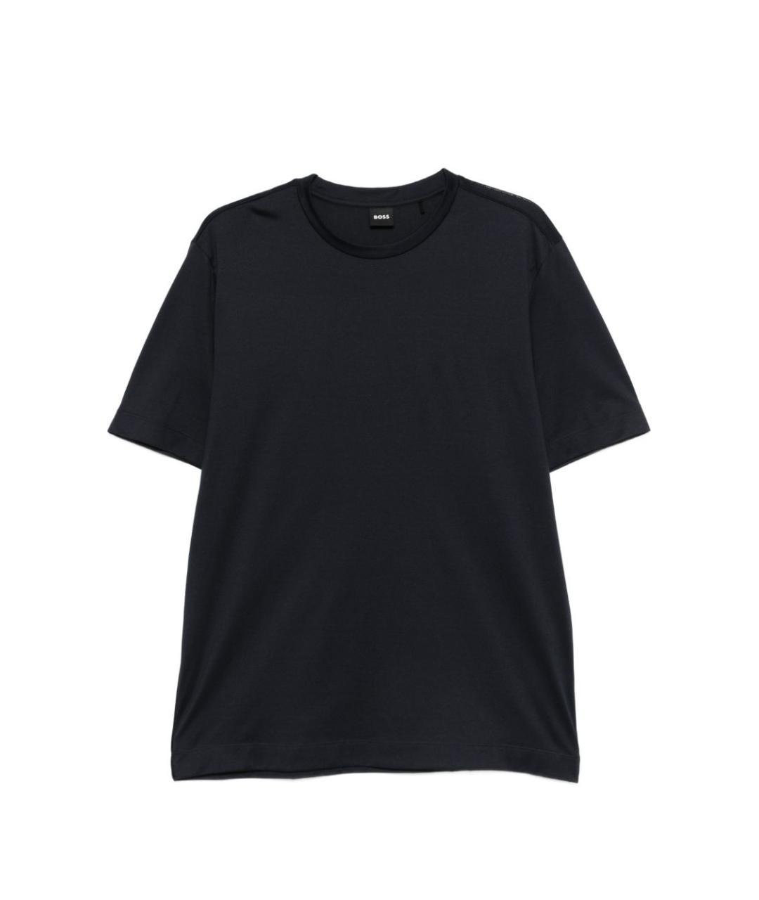 HUGO BOSS Темно-синяя хлопковая футболка, фото 1