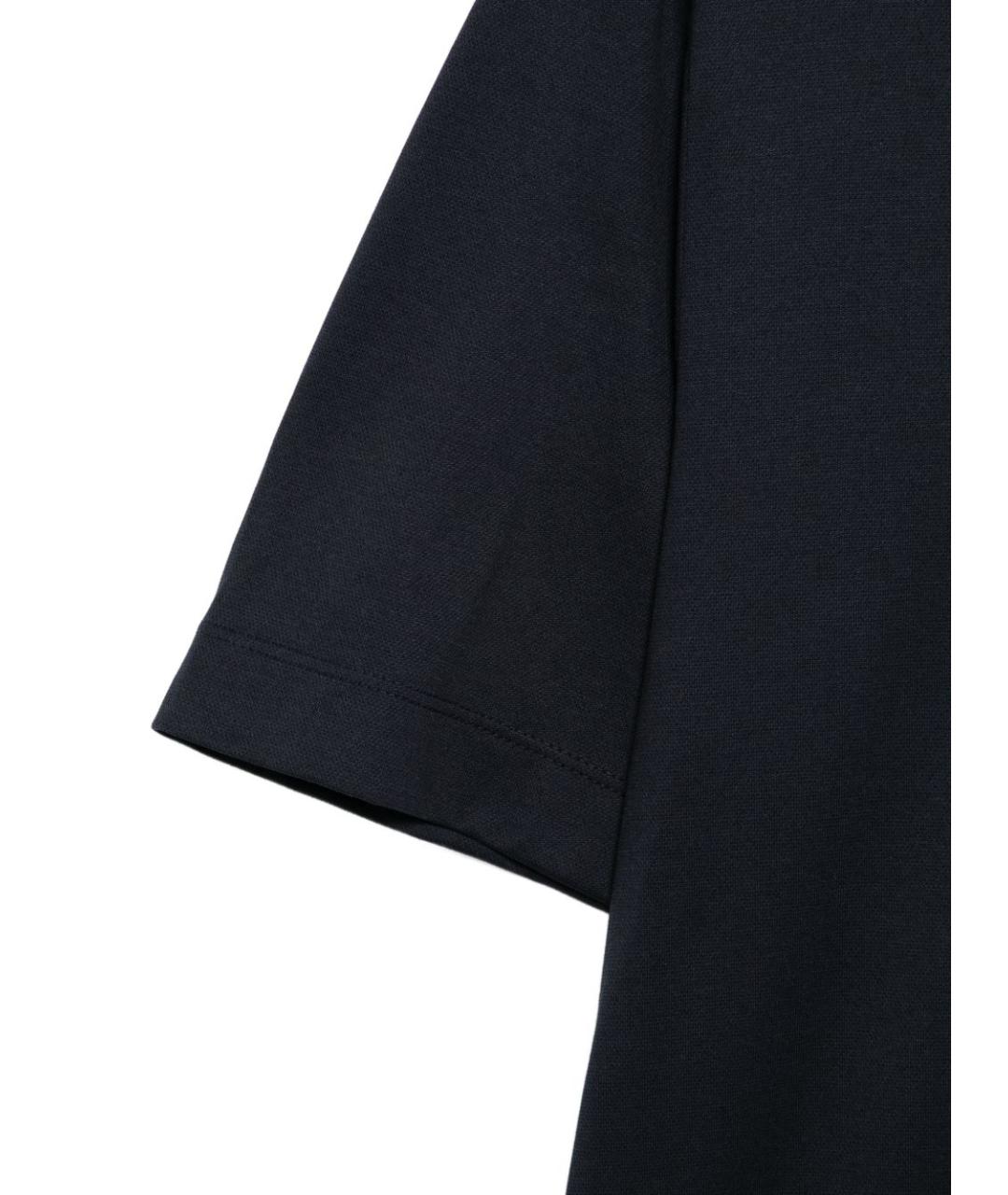 HUGO BOSS Темно-синяя хлопковая футболка, фото 3