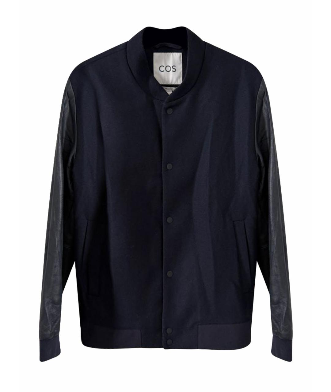 COS Темно-синяя шерстяная куртка, фото 1