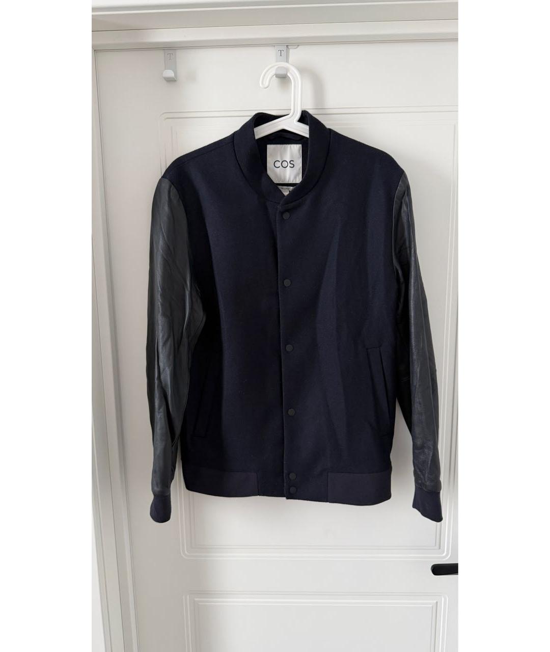 COS Темно-синяя шерстяная куртка, фото 4