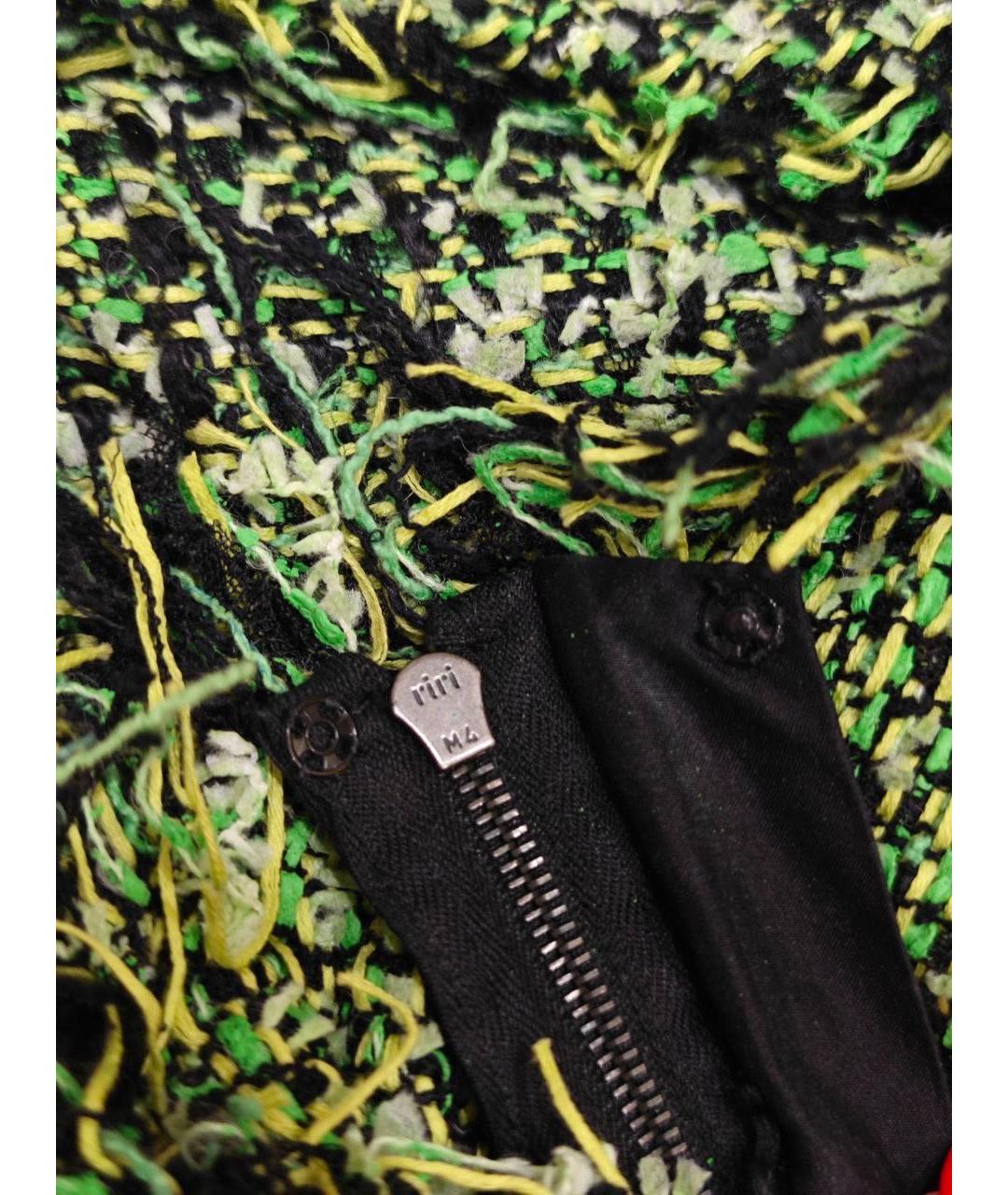 LANVIN Зеленые хлопковое повседневное платье, фото 5