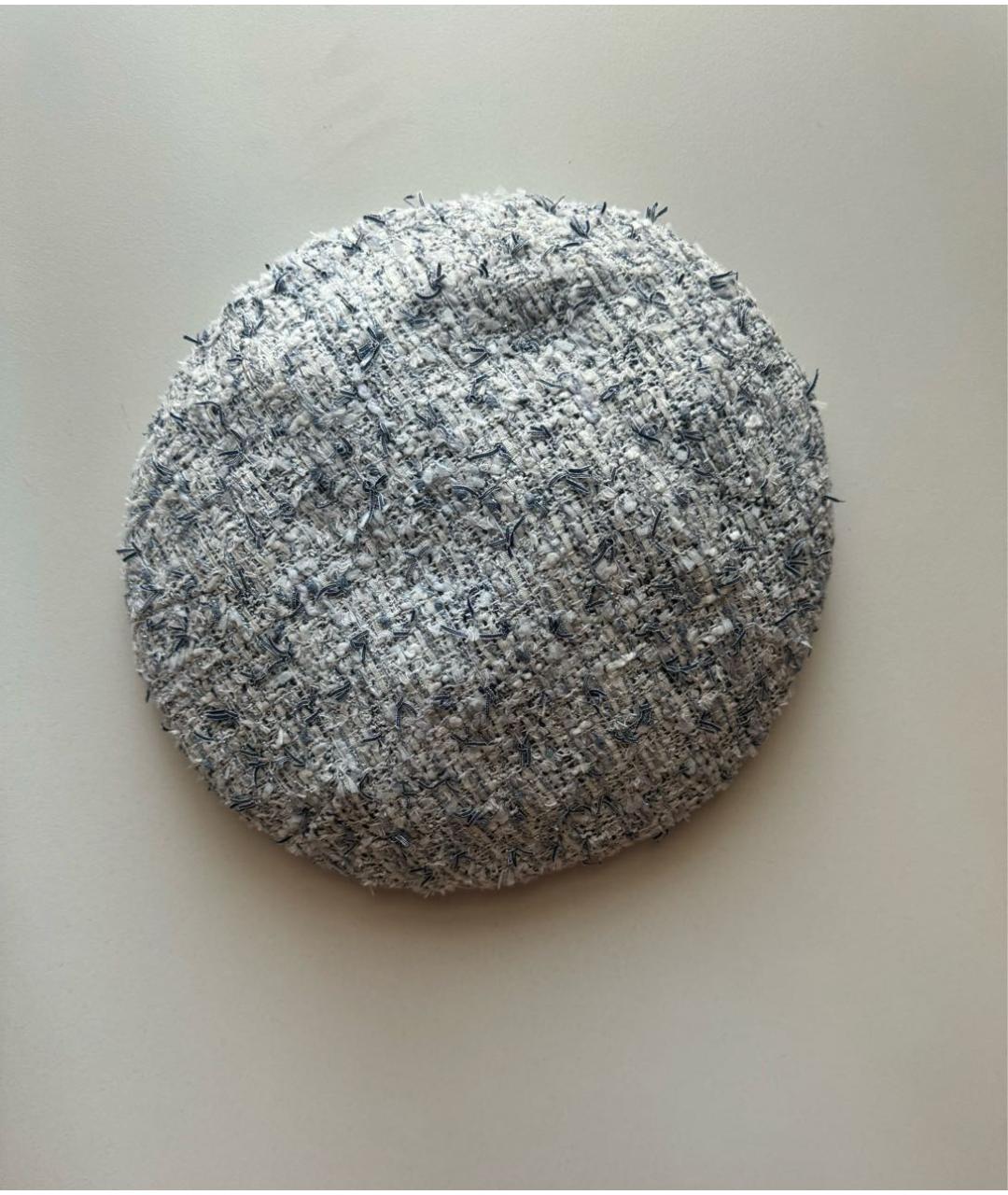 CHANEL Голубая хлопковая шапка, фото 5