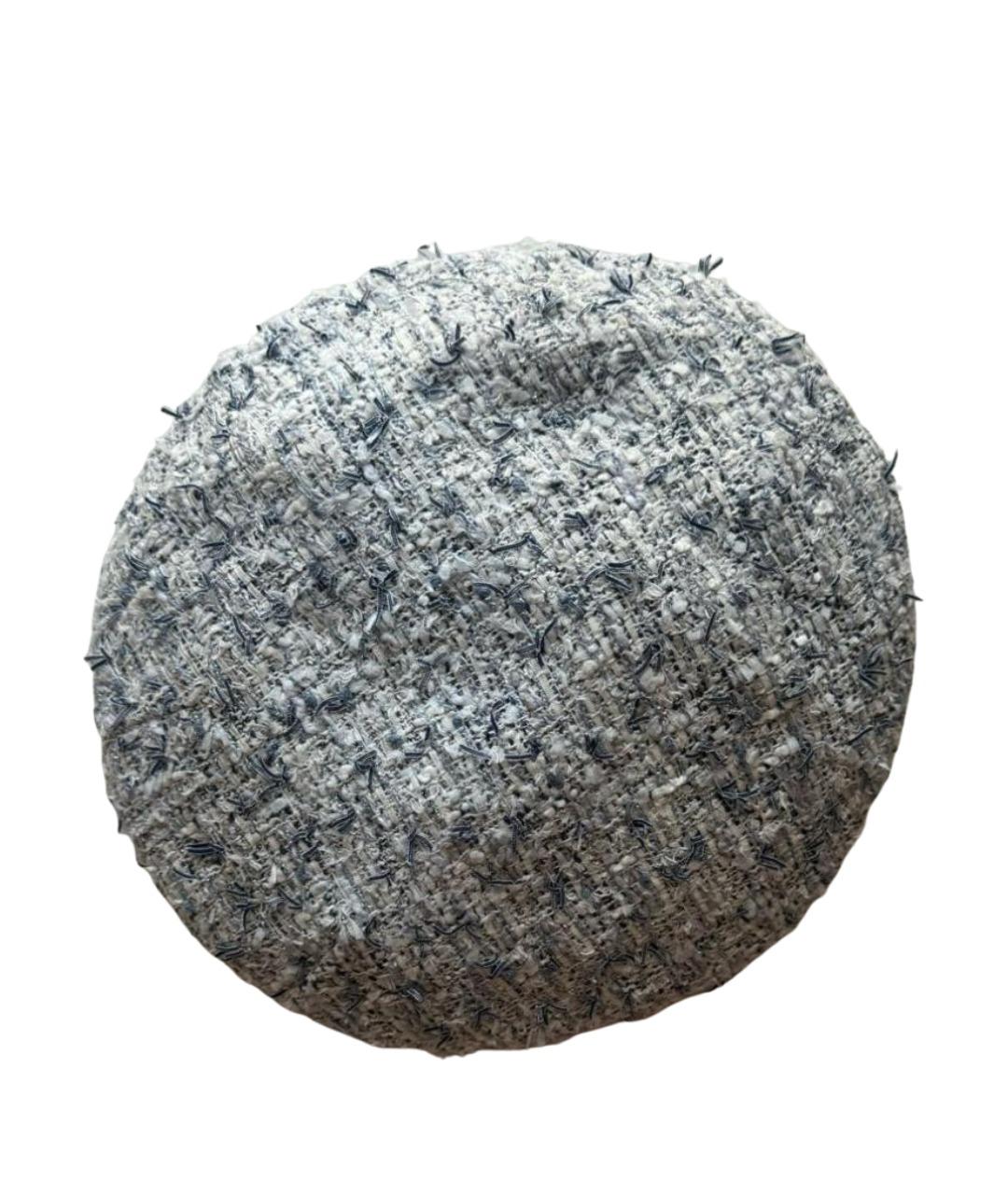 CHANEL Голубая хлопковая шапка, фото 1