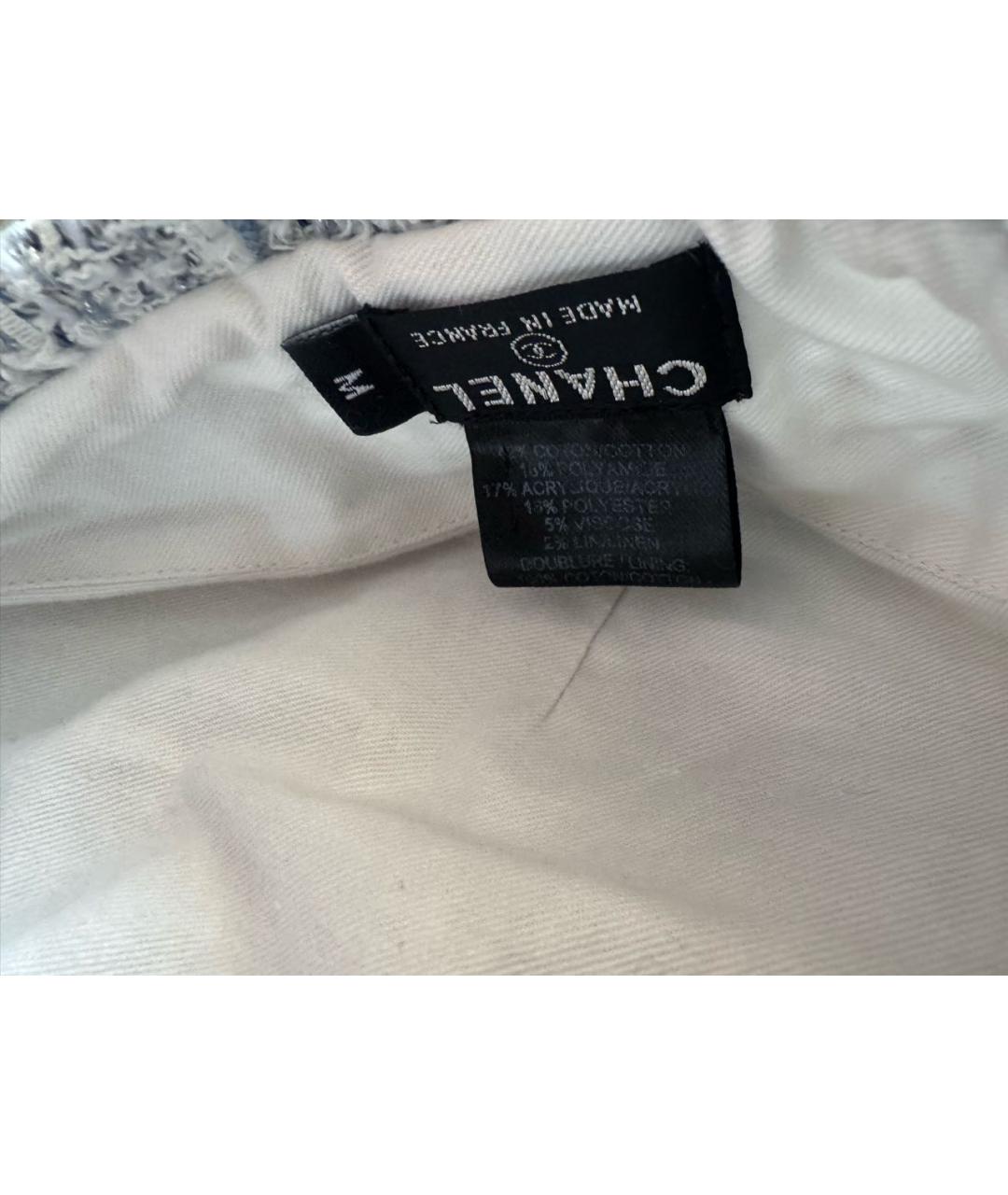 CHANEL Голубая хлопковая шапка, фото 3