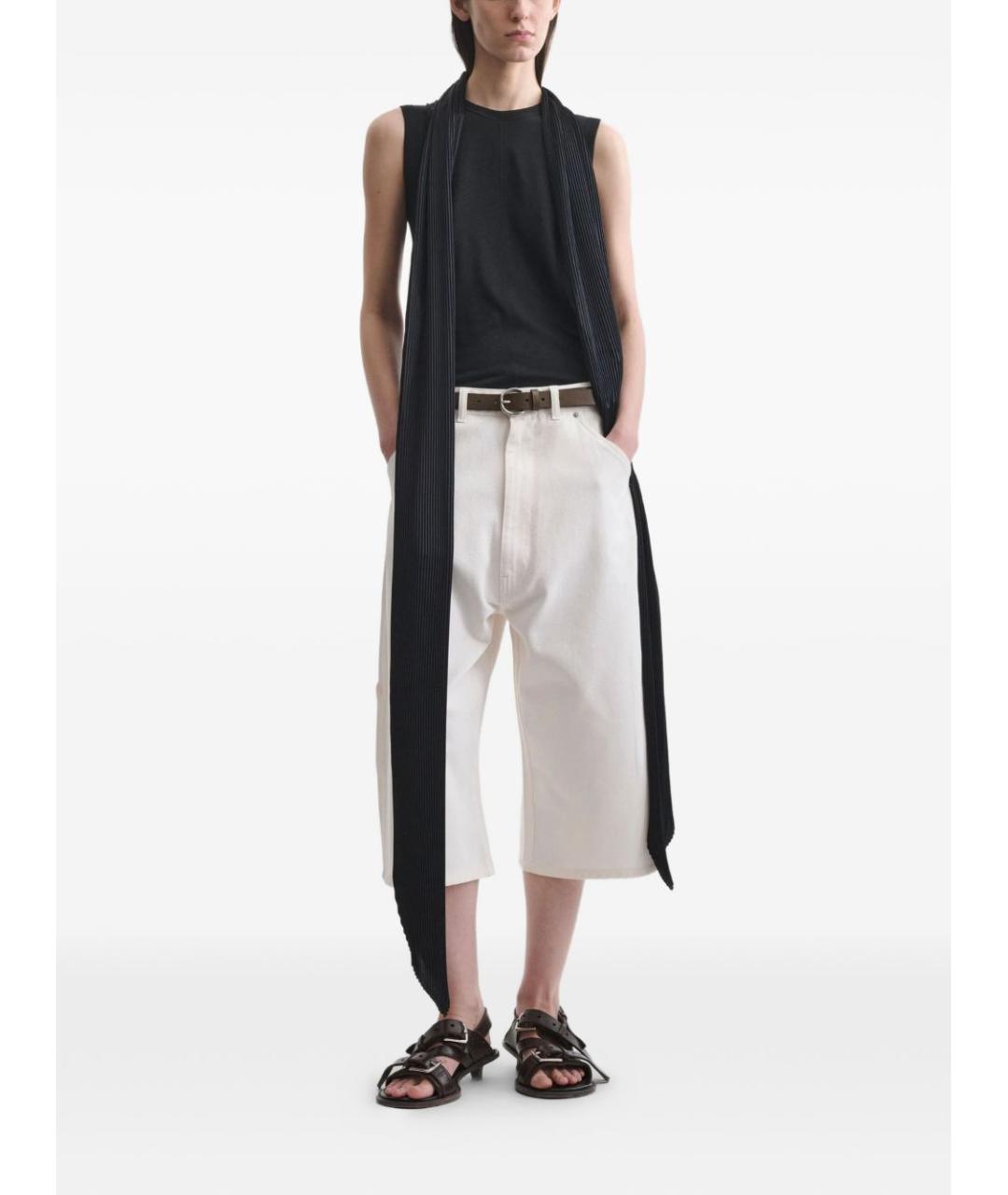 PHOEBE PHILO Белые хлопковые шорты, фото 3