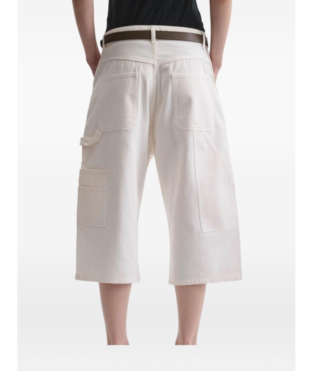 PHOEBE PHILO Белые хлопковые шорты, фото 5