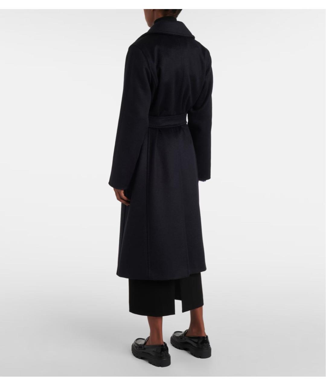 MAX MARA Черное шерстяное пальто, фото 2