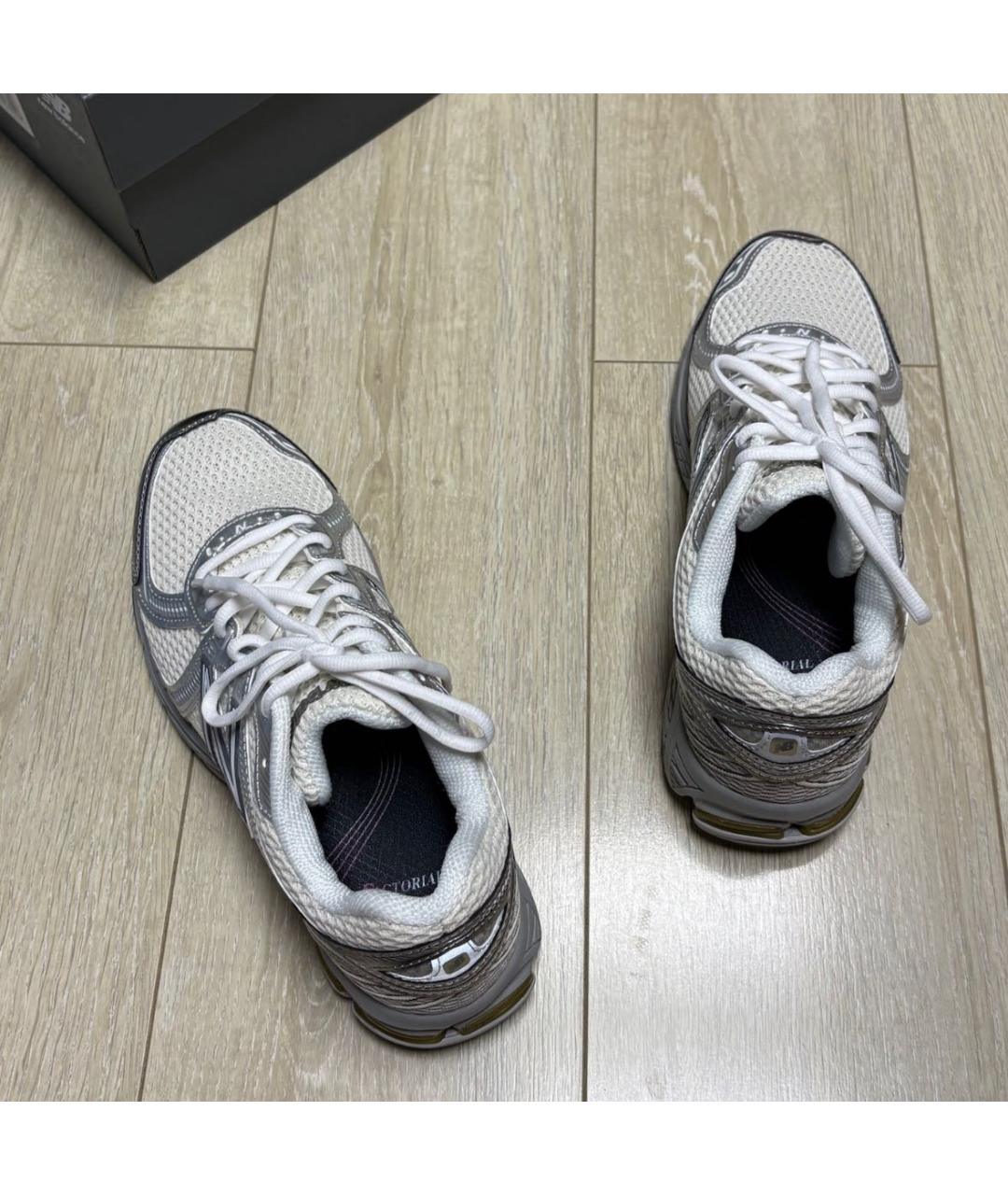 NEW BALANCE Бежевые текстильные низкие кроссовки / кеды, фото 3