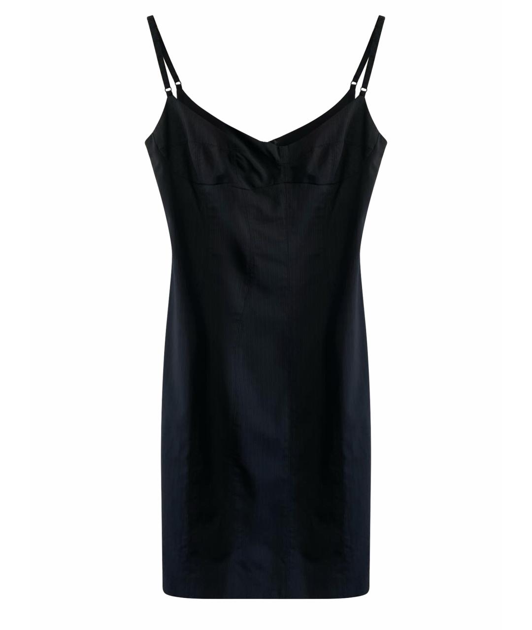 DOLCE&GABBANA Черное шерстяное повседневное платье, фото 1