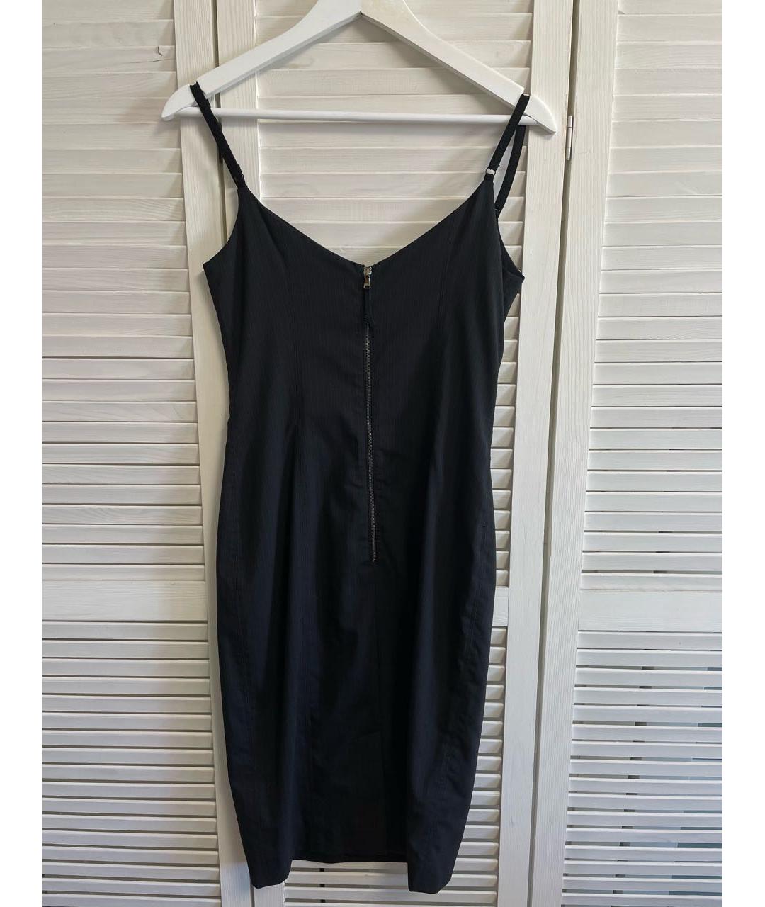 DOLCE&GABBANA Черное шерстяное повседневное платье, фото 2