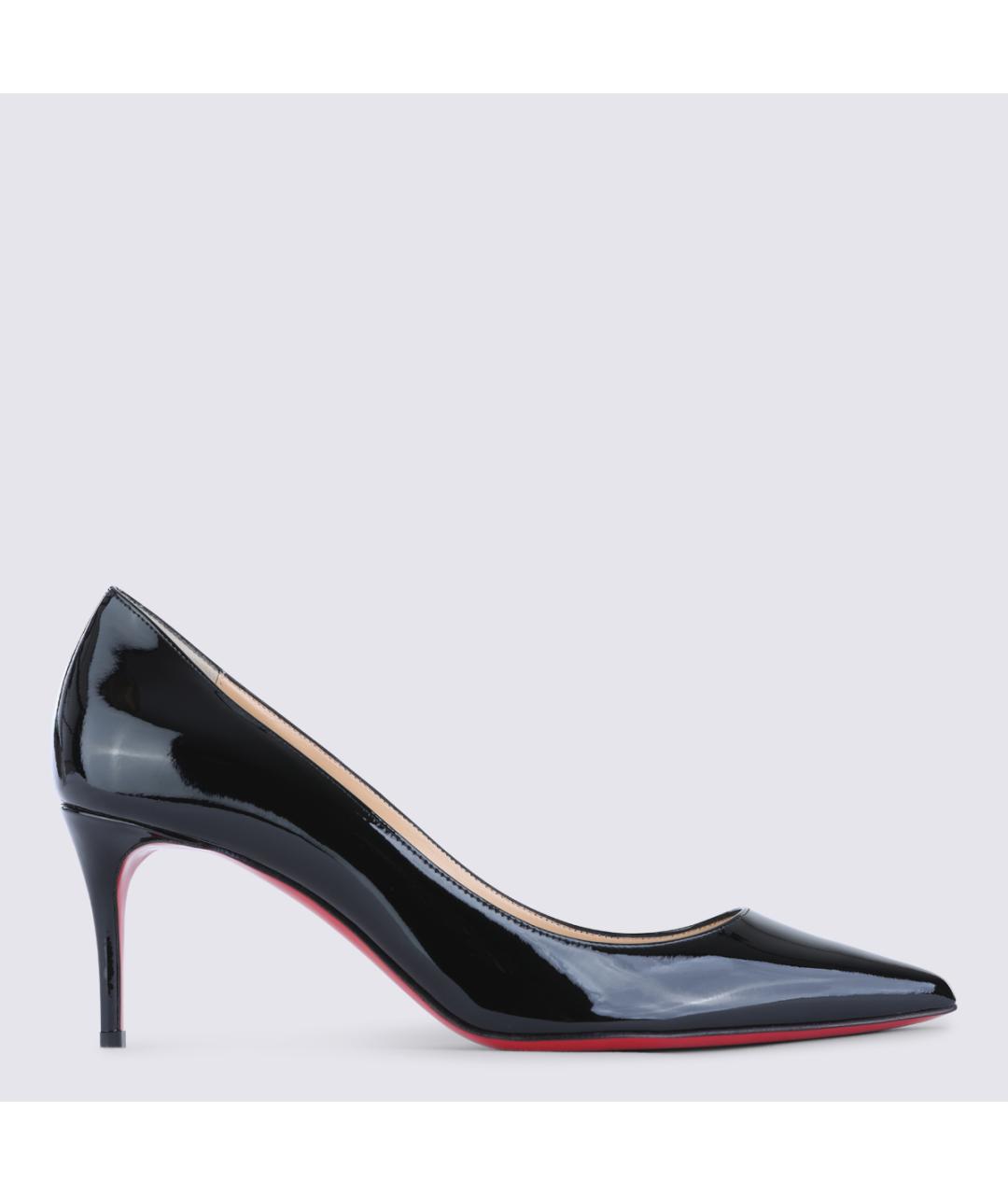 CHRISTIAN LOUBOUTIN Черные кожаные туфли, фото 5