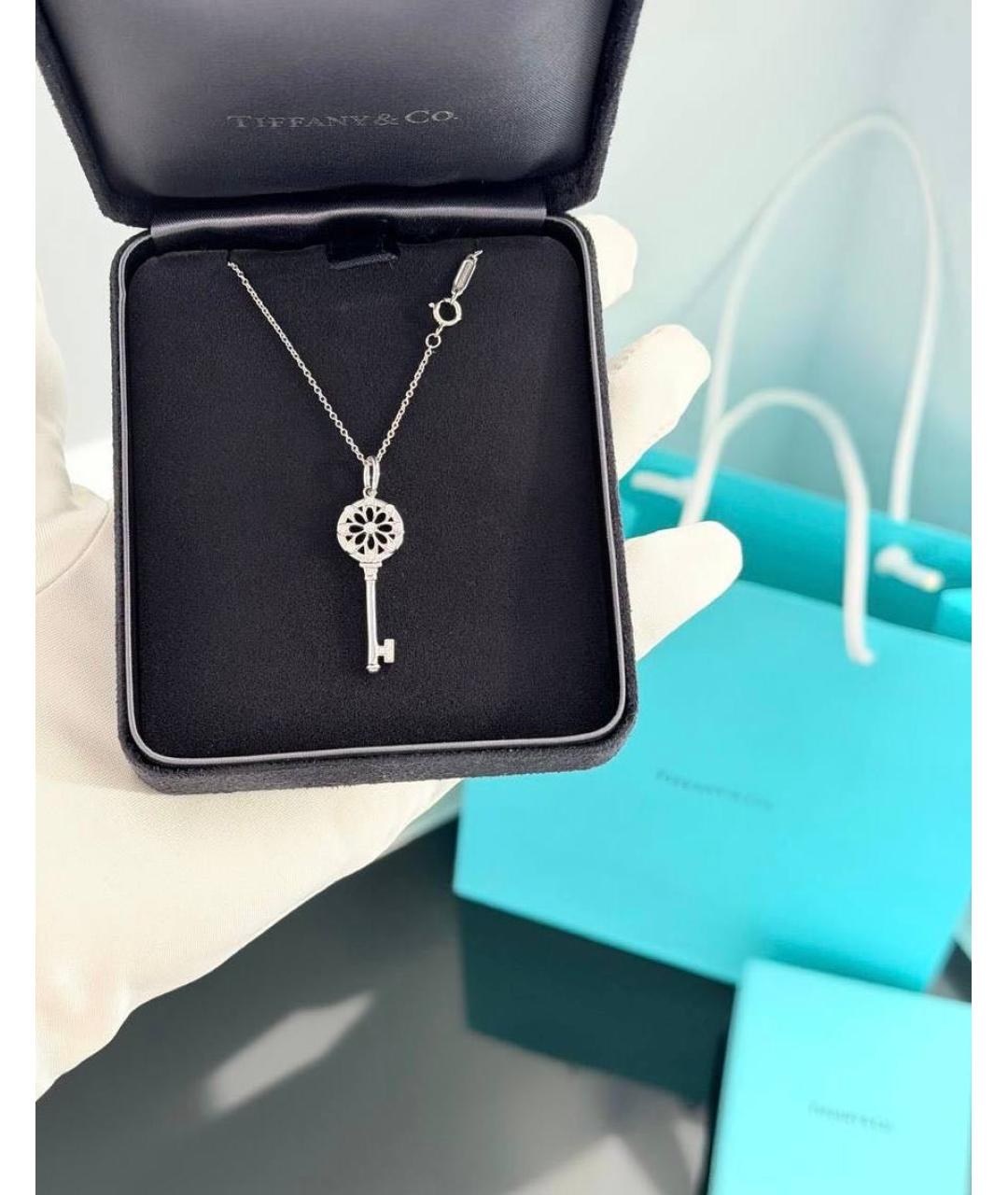 TIFFANY&CO Серебряное колье из белого золота, фото 5