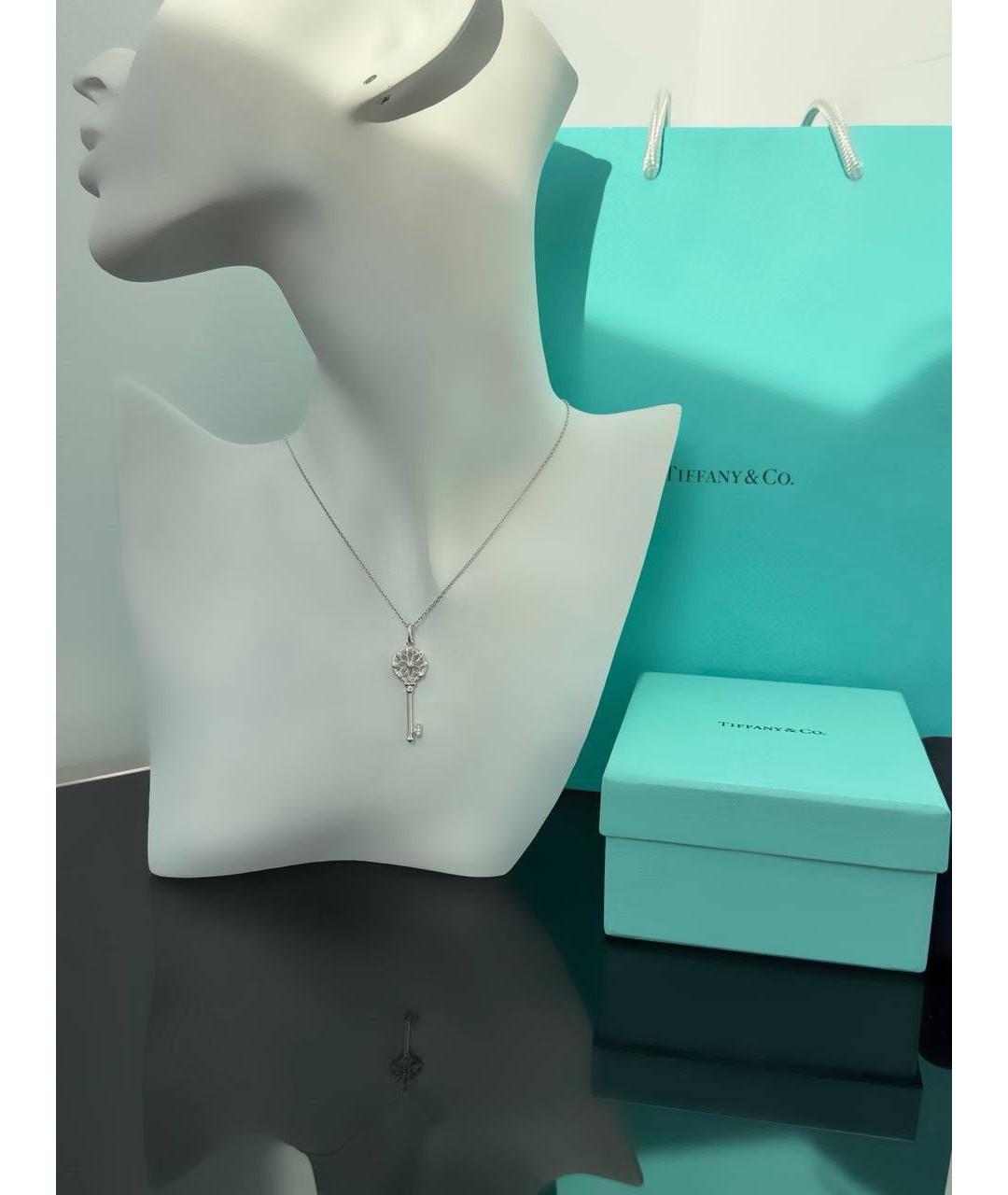 TIFFANY&CO Серебряное колье из белого золота, фото 2