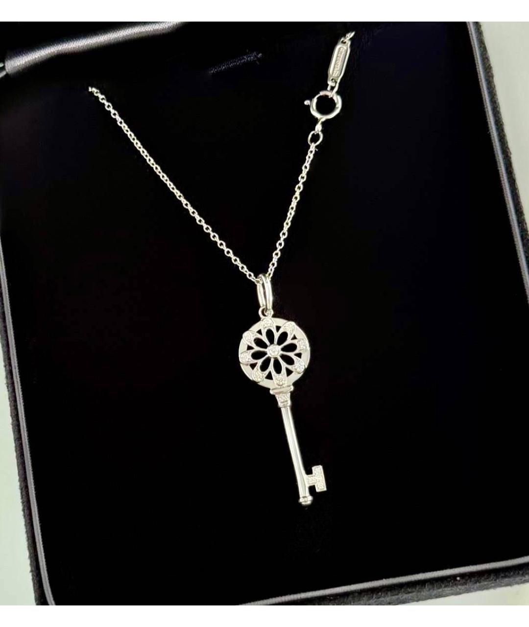 TIFFANY&CO Серебряное колье из белого золота, фото 4