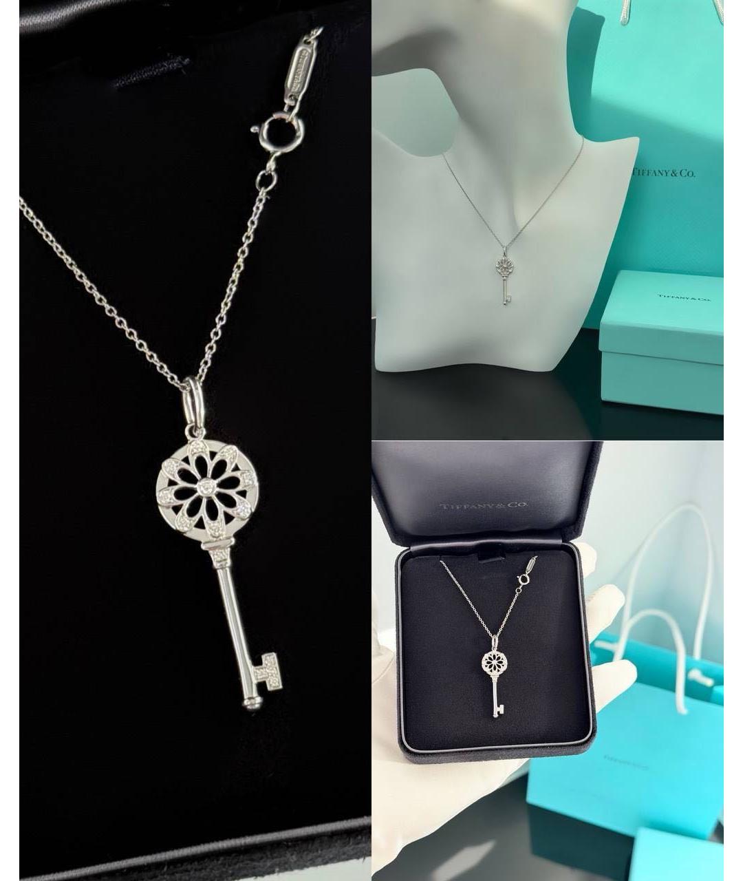 TIFFANY&CO Серебряное колье из белого золота, фото 3