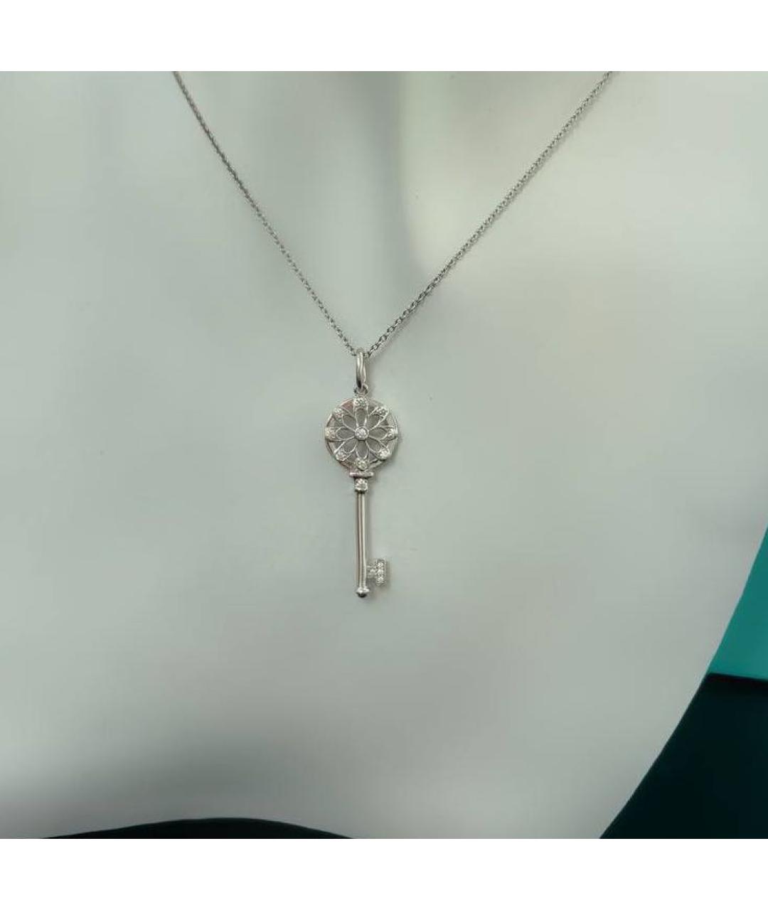 TIFFANY&CO Серебряное колье из белого золота, фото 9