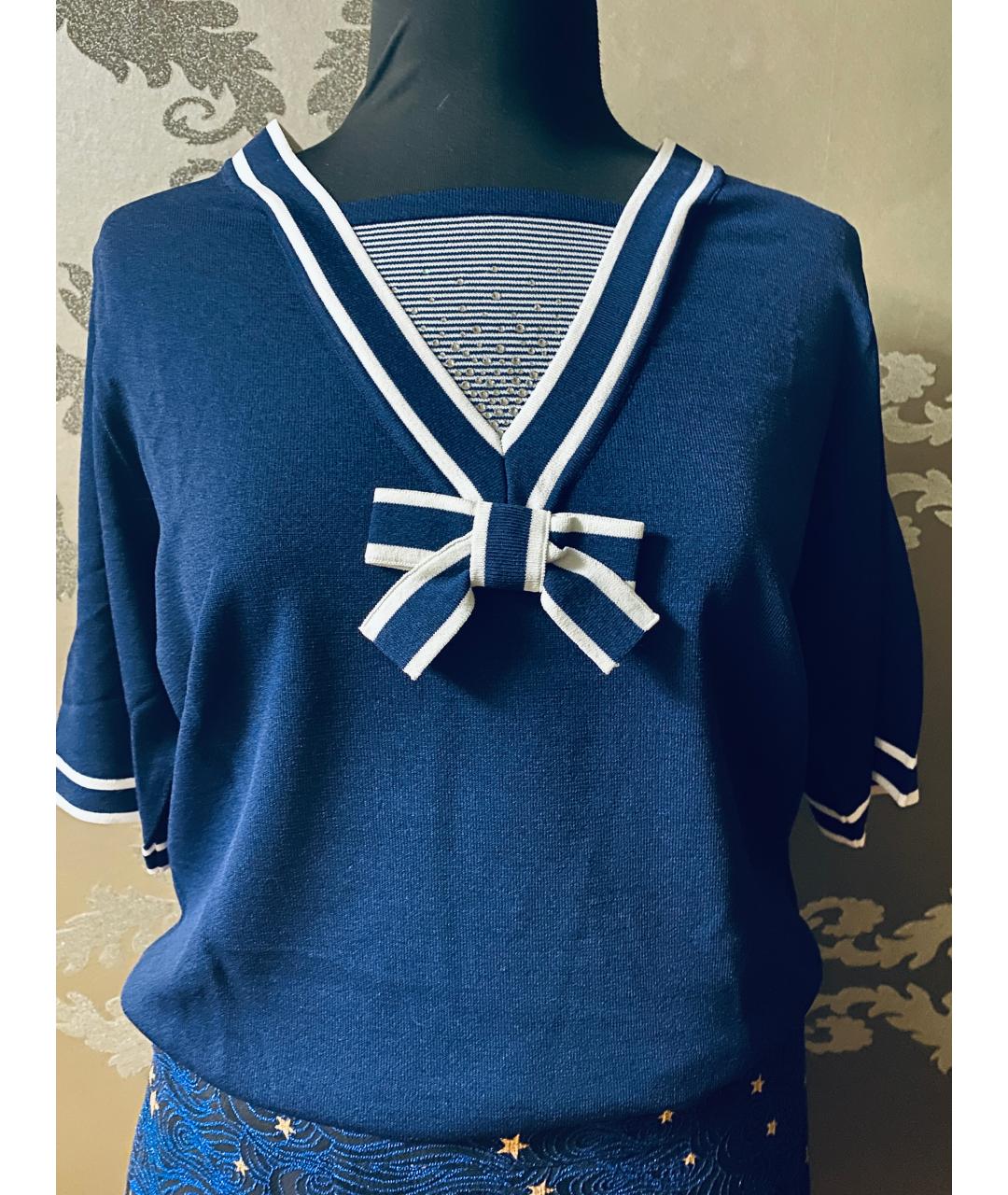 ESCADA Синий вискозный костюм с юбками, фото 6