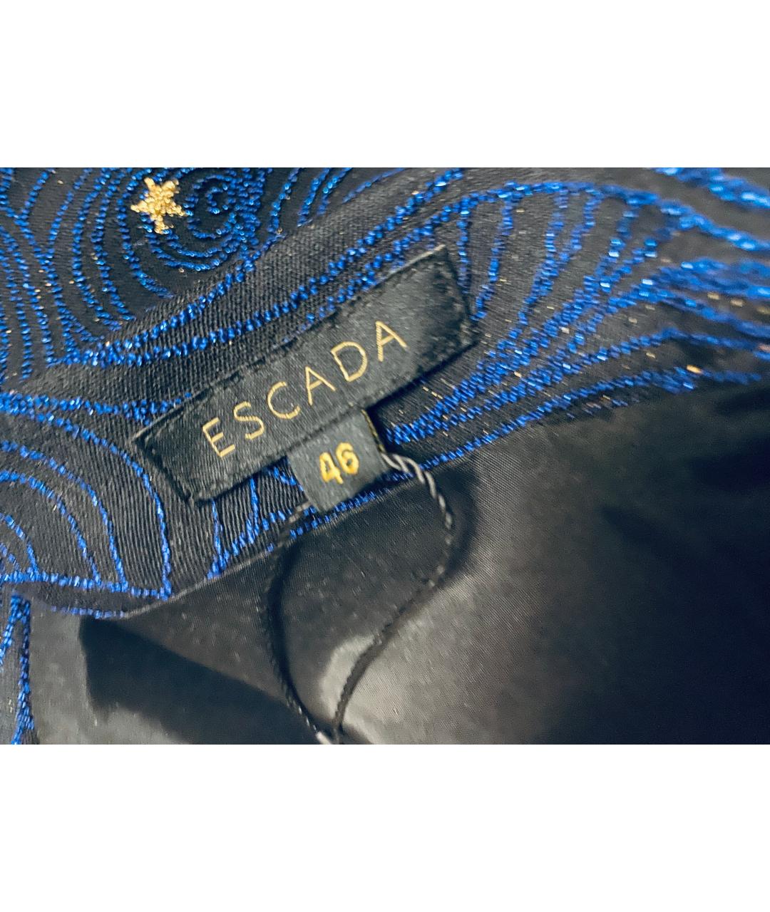 ESCADA Синий вискозный костюм с юбками, фото 3