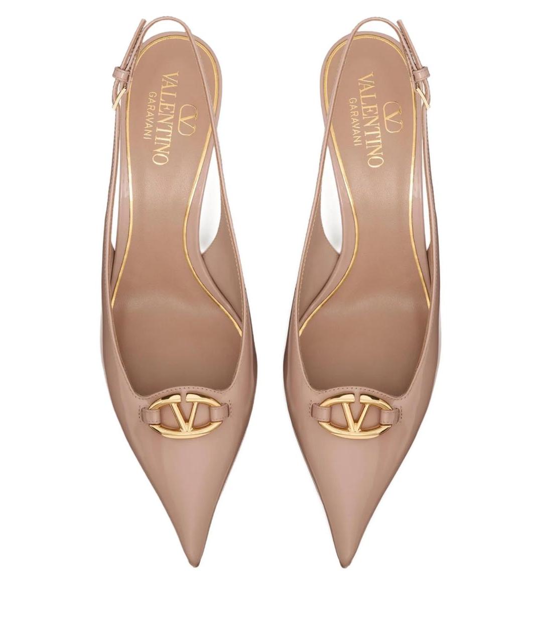 VALENTINO Бежевые кожаные туфли, фото 2