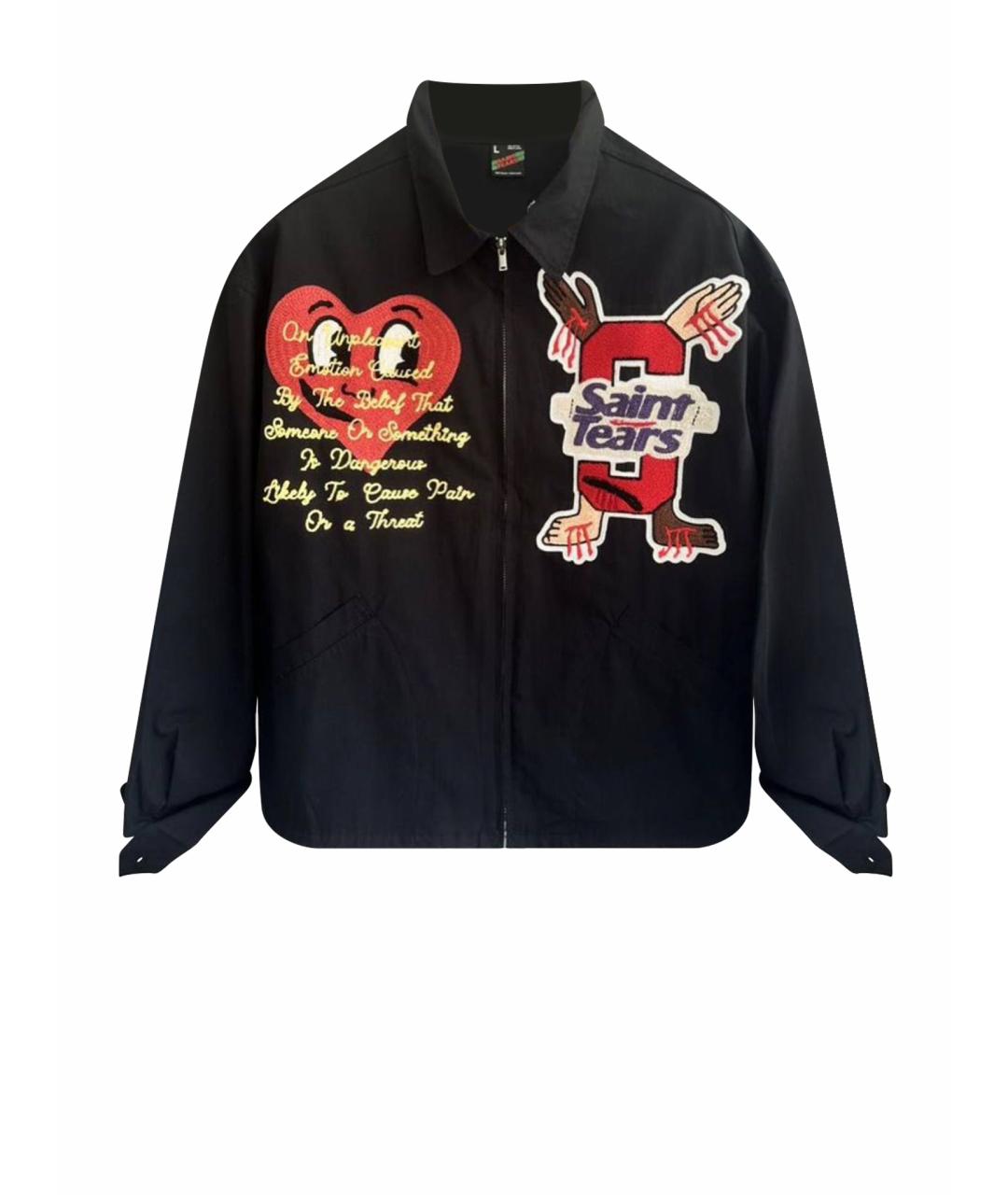 Saint Michael Черная хлопковая куртка, фото 1