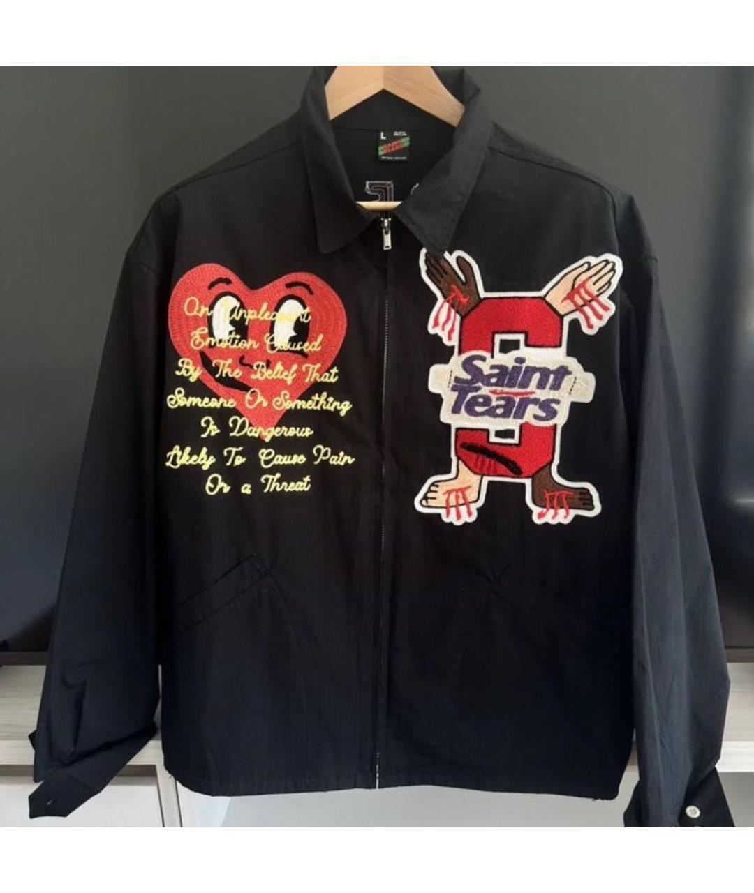 Saint Michael Черная хлопковая куртка, фото 7