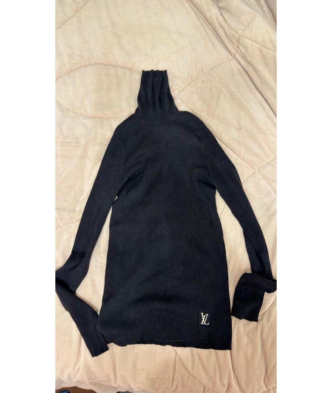 LOUIS VUITTON Черная шерстяная водолазка, фото 5