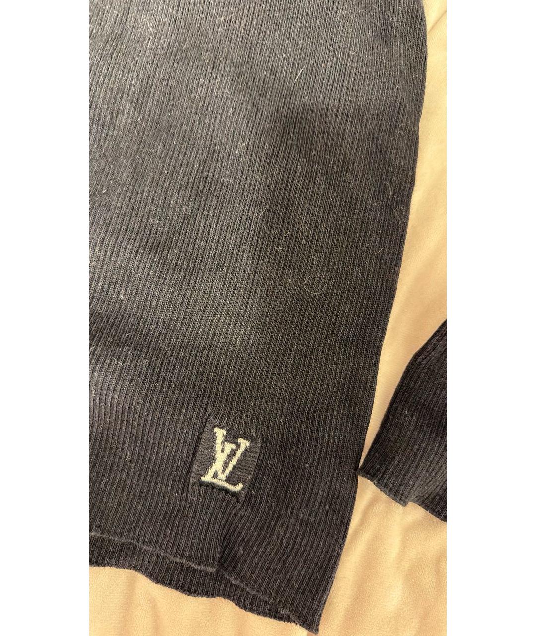 LOUIS VUITTON Черная шерстяная водолазка, фото 3