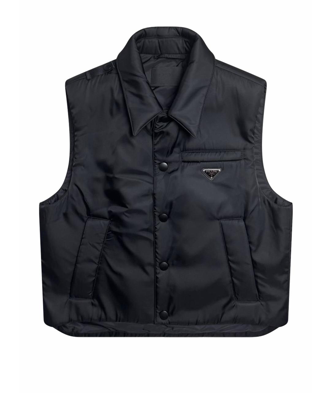 PRADA Черный хлопковый жилет, фото 1