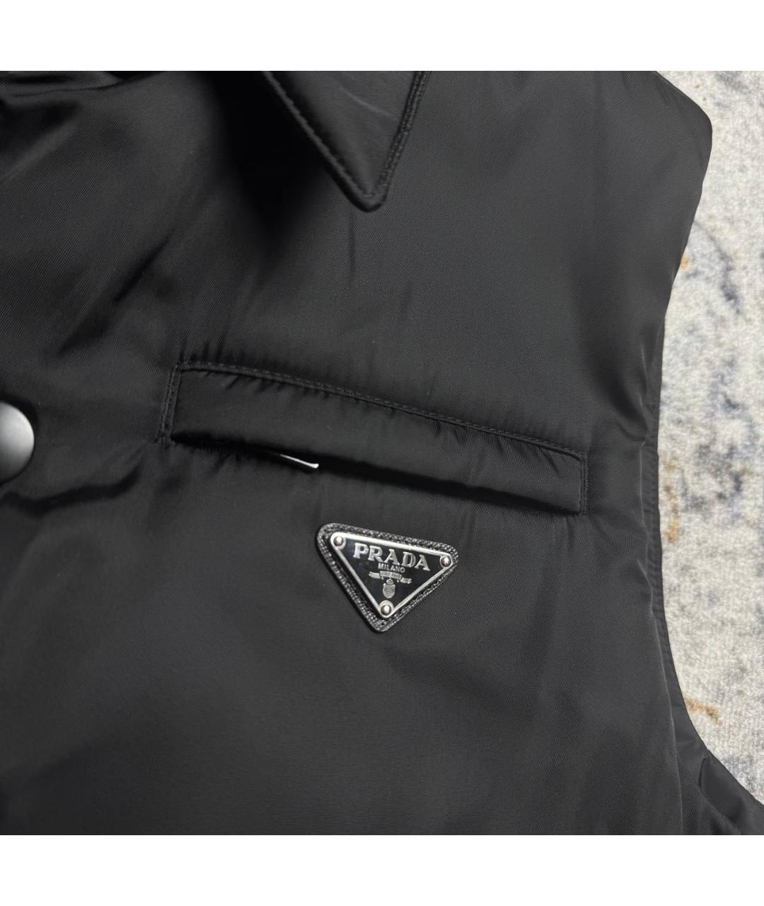 PRADA Черный хлопковый жилет, фото 4