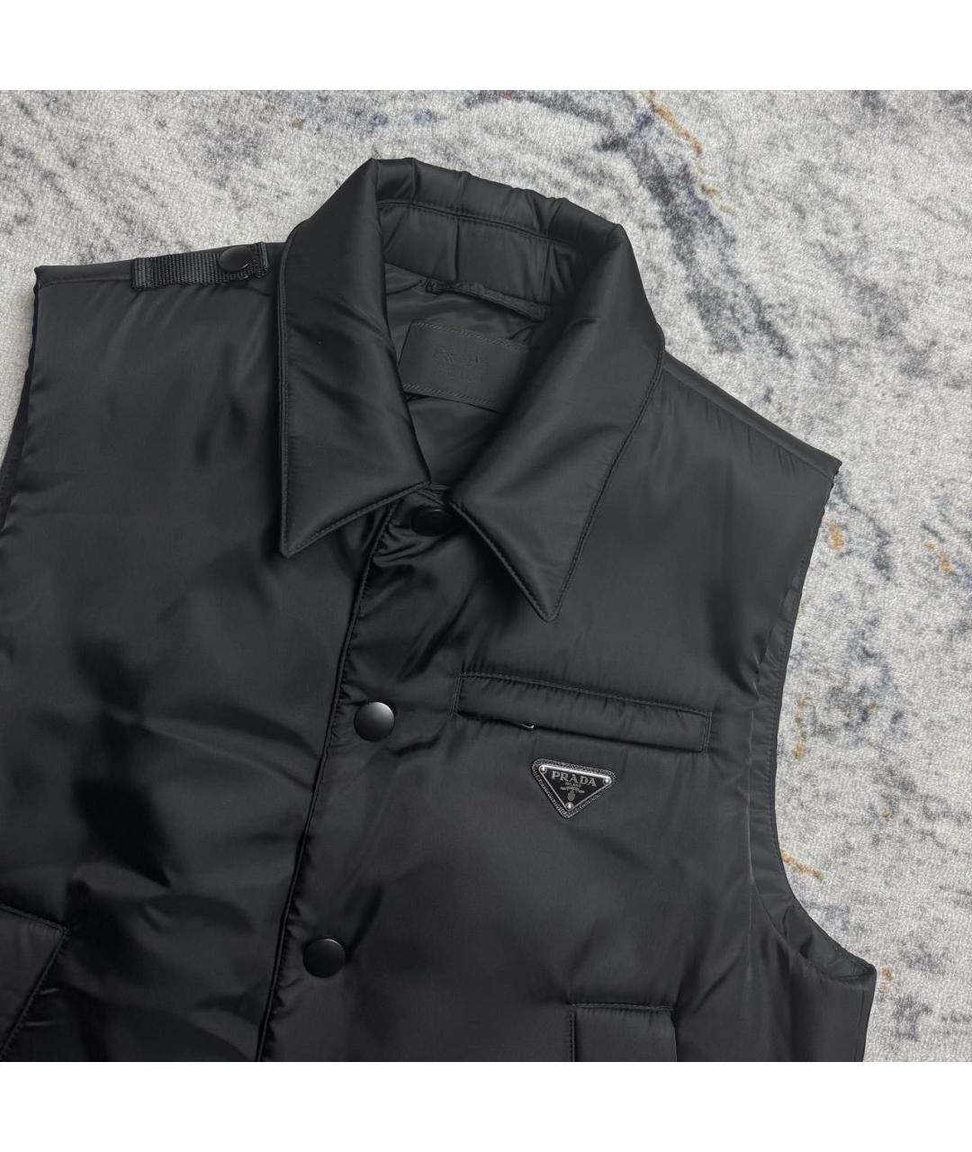 PRADA Черный хлопковый жилет, фото 3