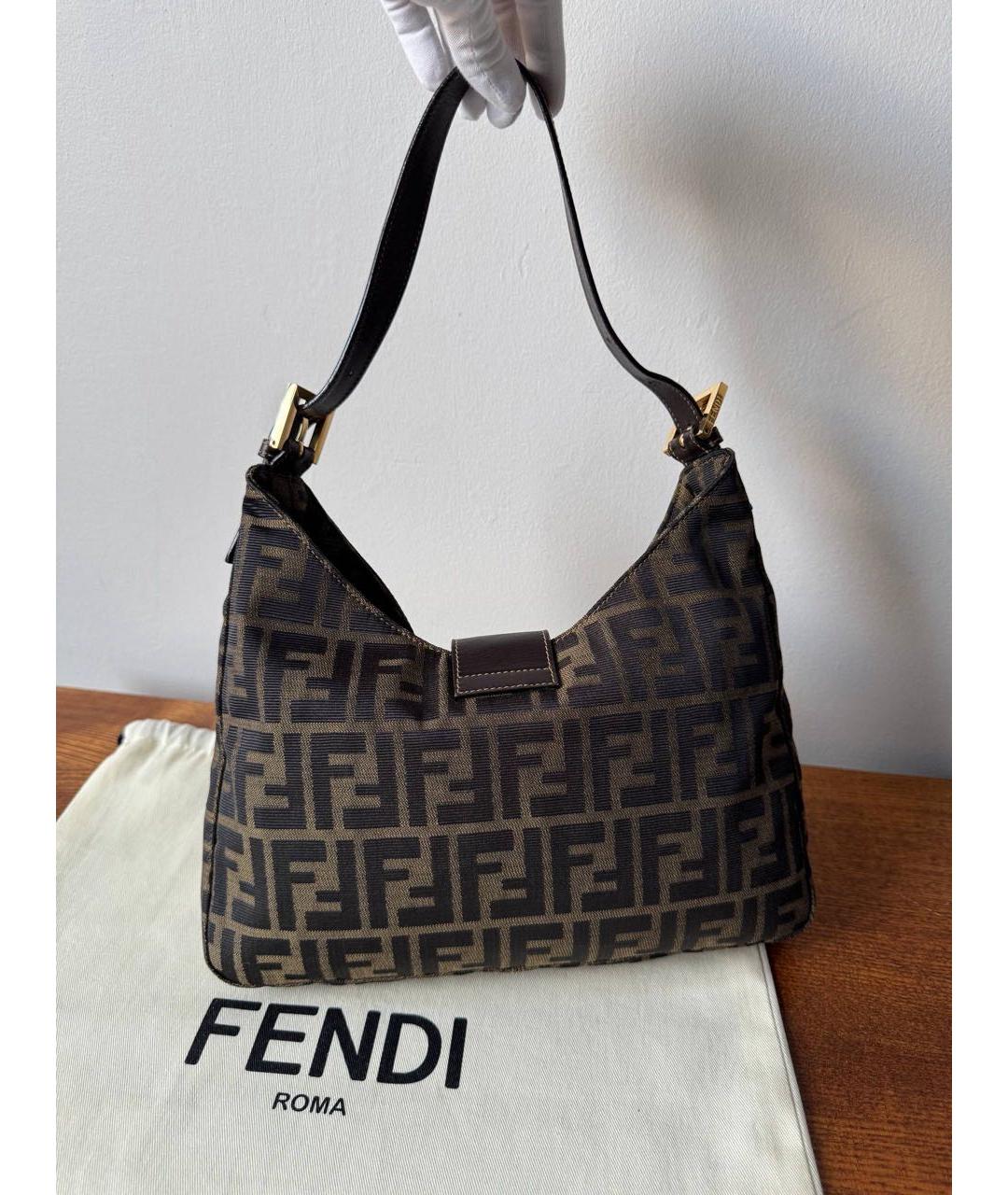 FENDI Коричневая сумка через плечо, фото 5