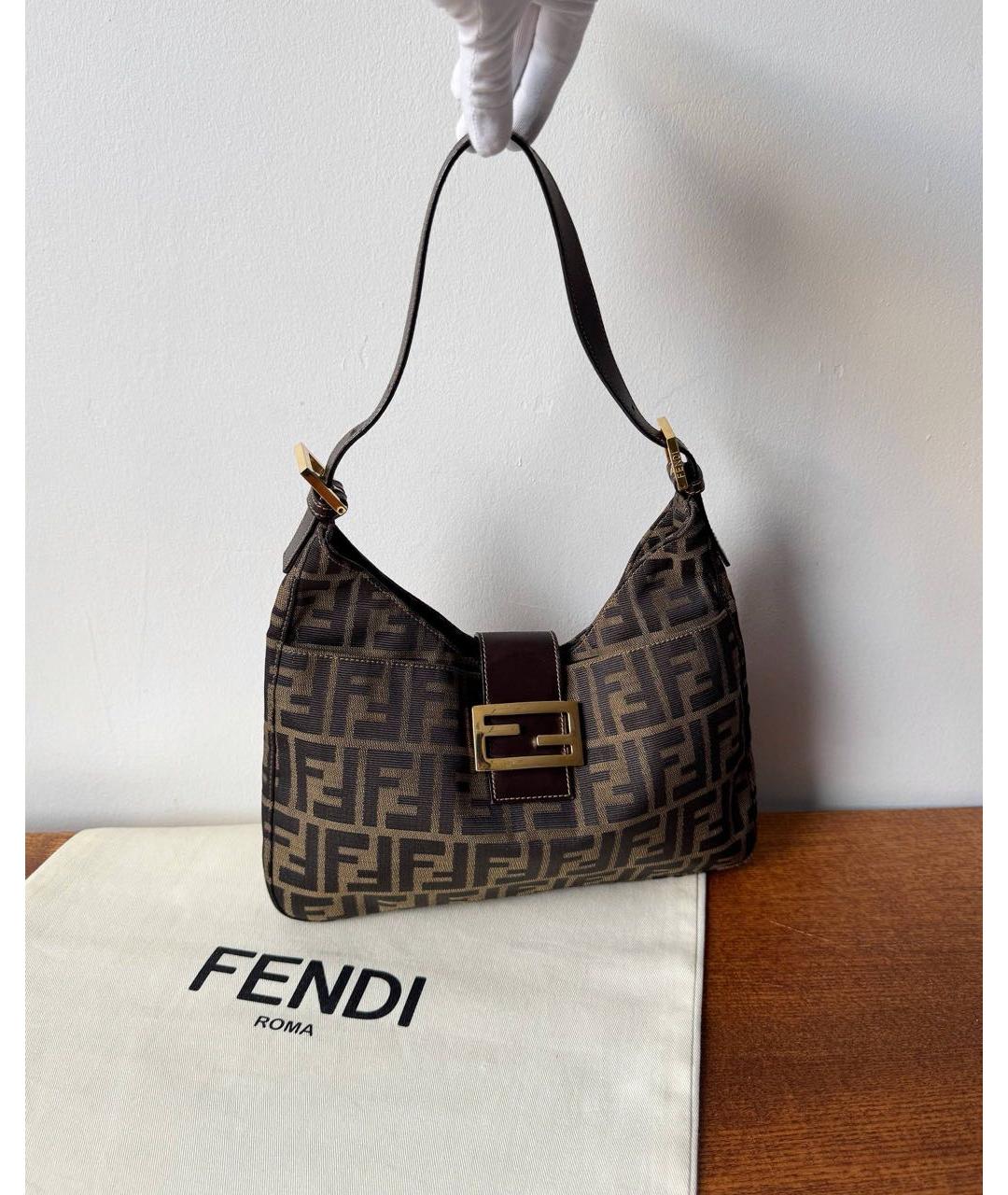 FENDI Коричневая сумка через плечо, фото 9