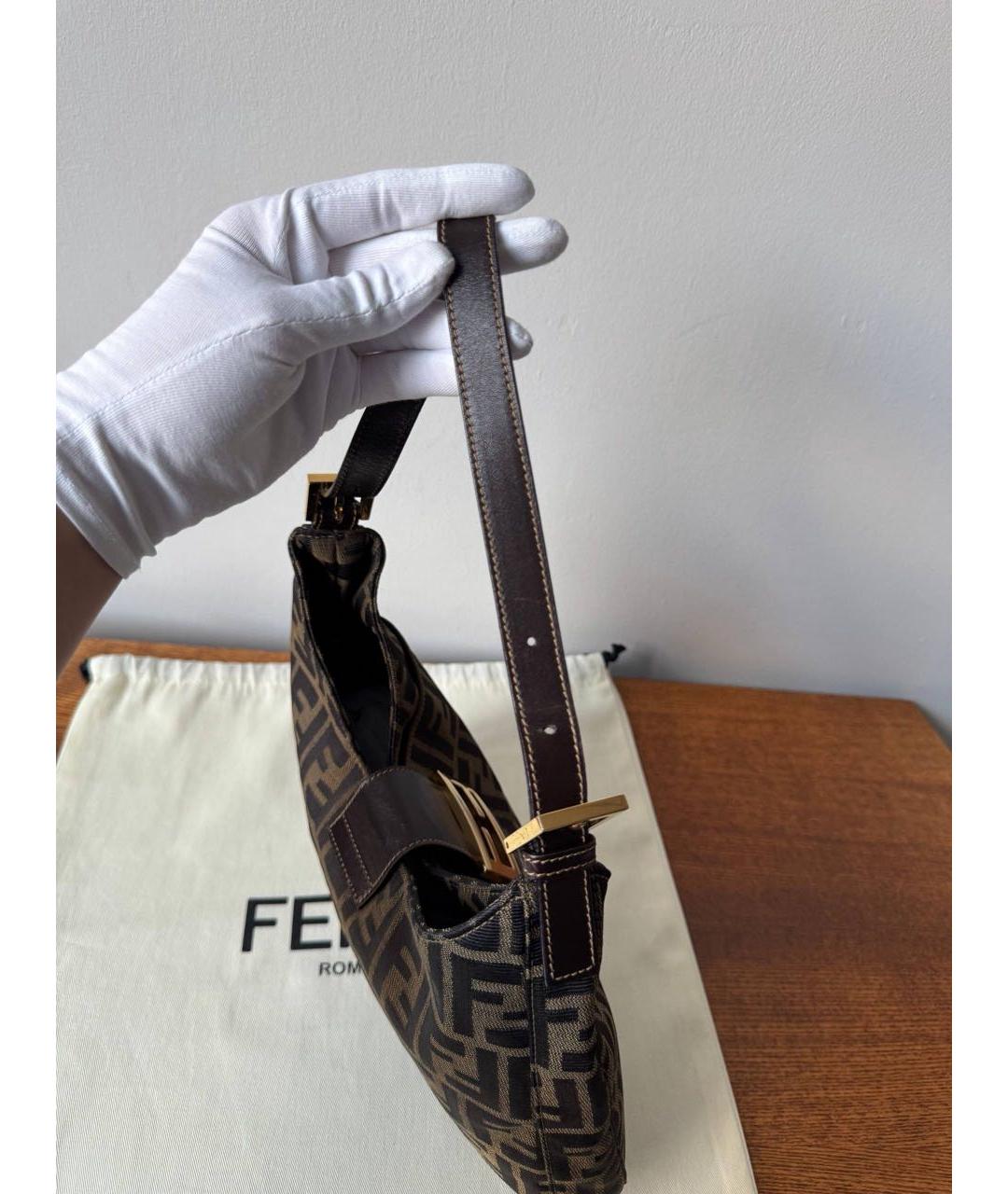 FENDI Коричневая сумка через плечо, фото 8