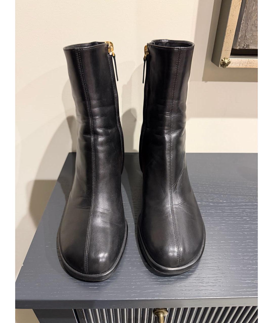 MANU ATELIER Черные кожаные ботильоны, фото 3
