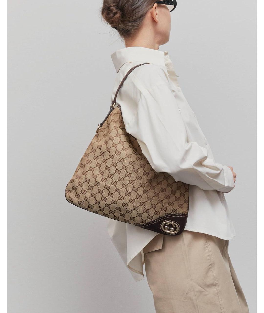 GUCCI Коричневая сумка через плечо, фото 2