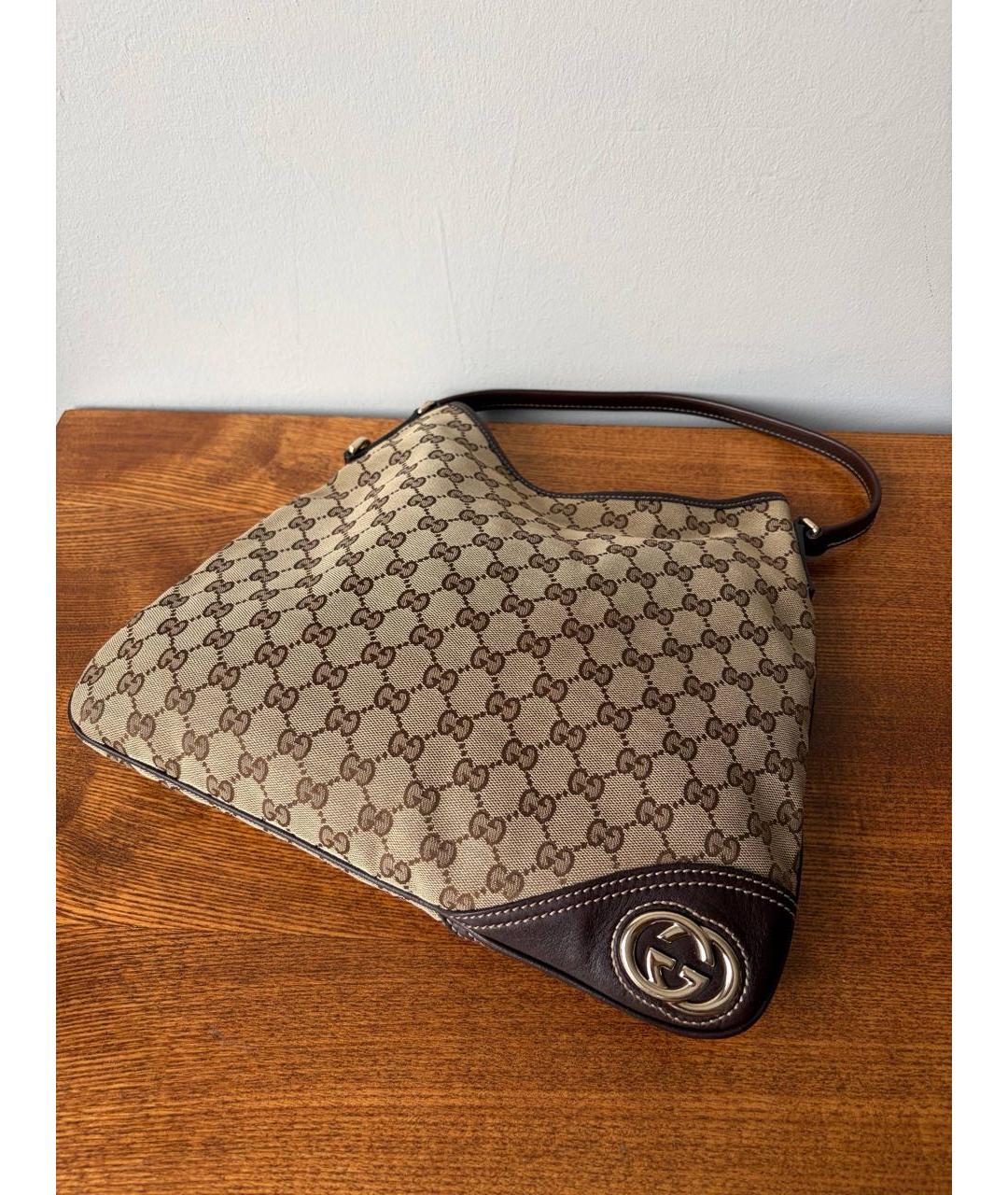 GUCCI Коричневая сумка через плечо, фото 4