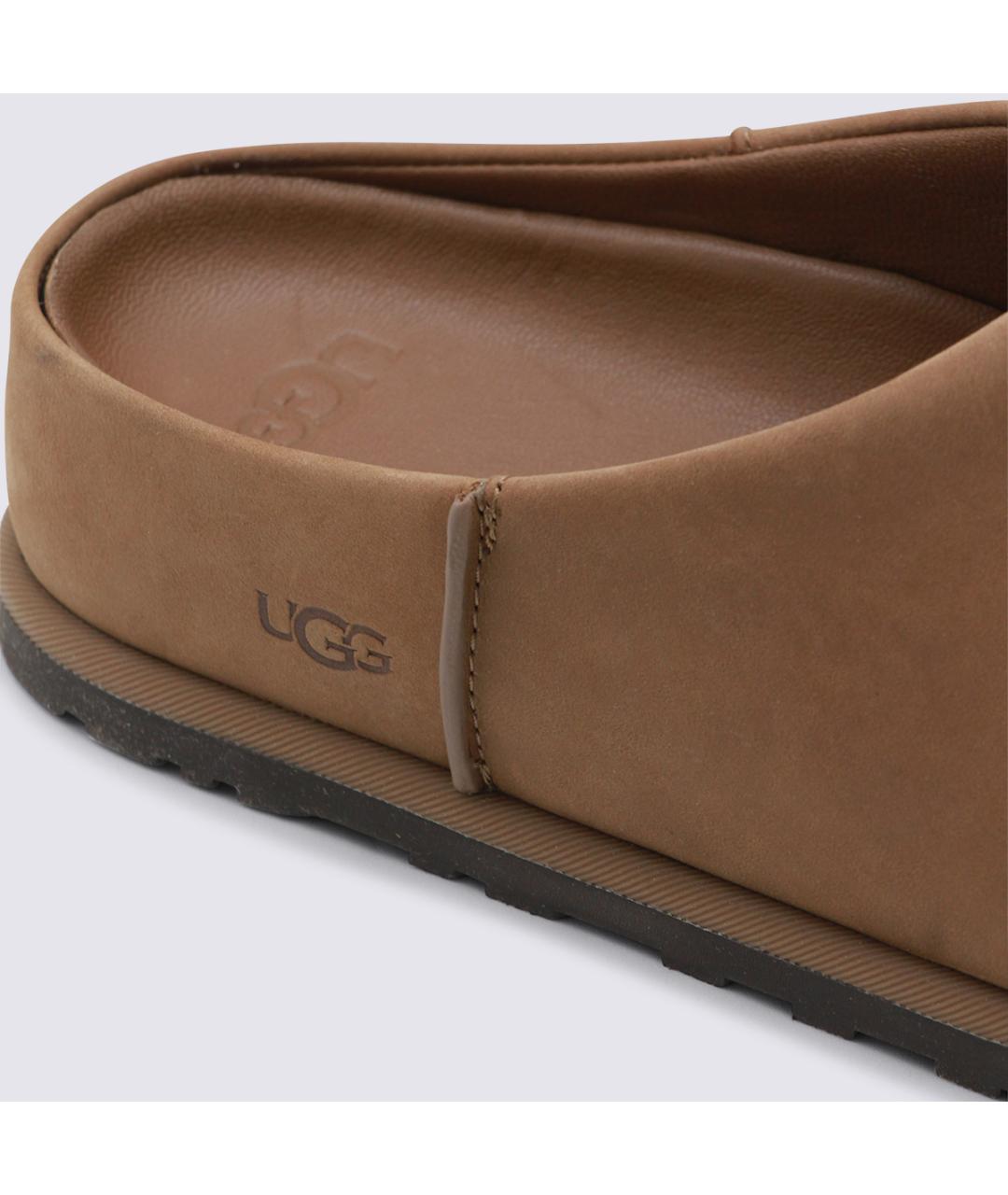 UGG AUSTRALIA Бежевые замшевые ботинки, фото 4