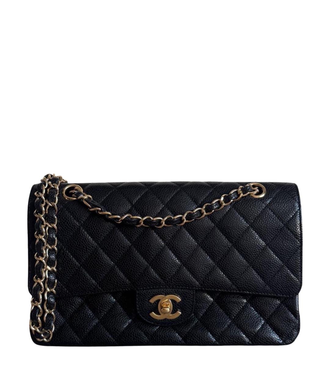 CHANEL Черная кожаная сумка через плечо, фото 1