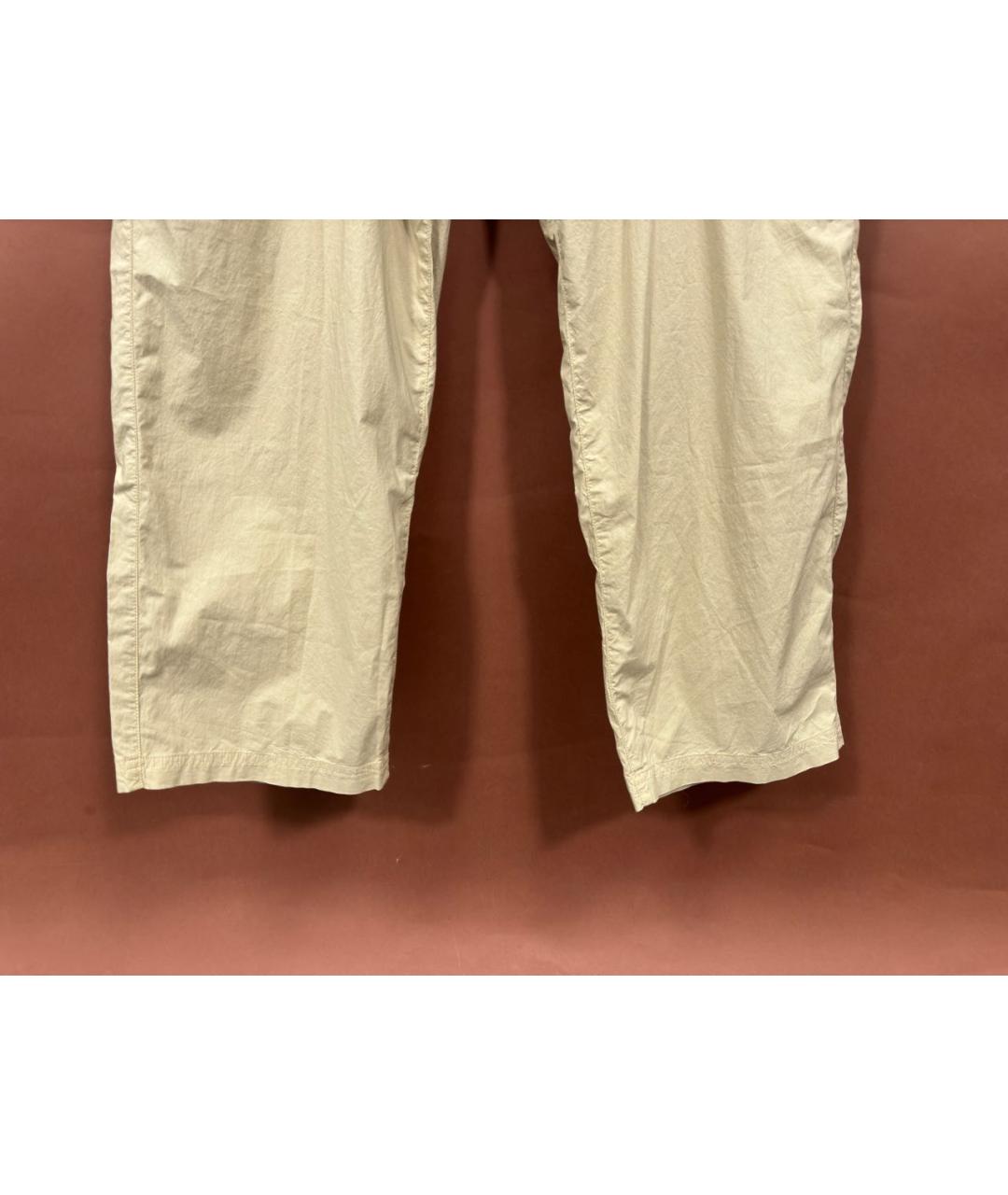 STONE ISLAND Бежевые хлопковые повседневные брюки, фото 3