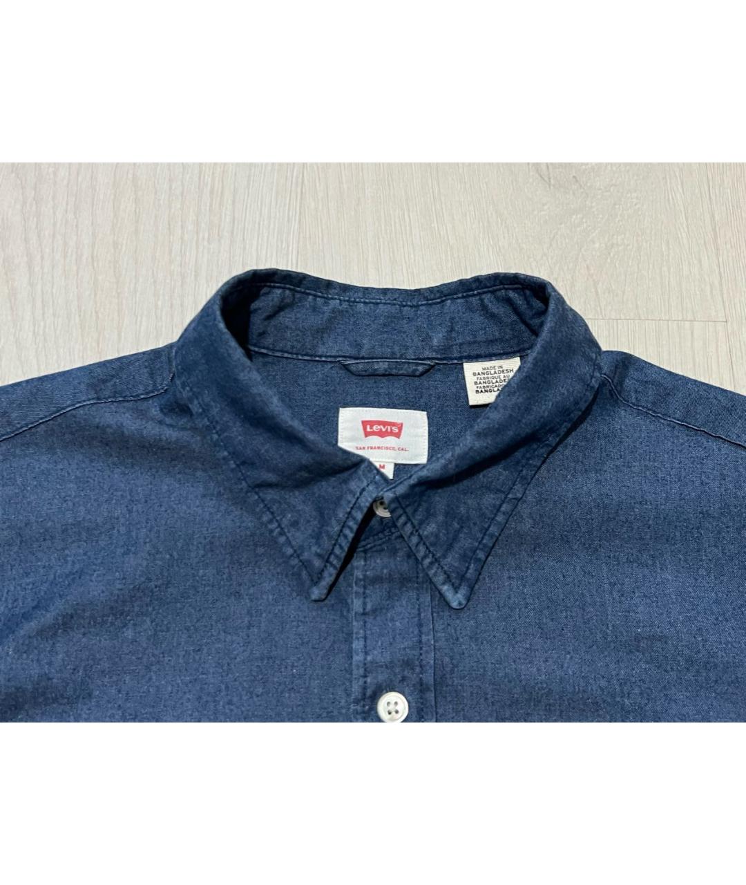 LEVI'S Синяя хлопковая кэжуал рубашка, фото 4